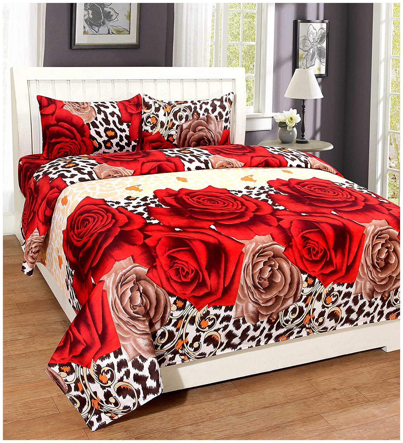 JBG Home Store Microfiber Floral Double Size Bedsheet 120 TC ( 1 Bedsheet With 2 Pillow Covers Multi )
JBG Home Store Microfiber Floral Double Size Bedsheet 120 TC ( 1 Bedsheet With 2 Pillow Covers Multi )