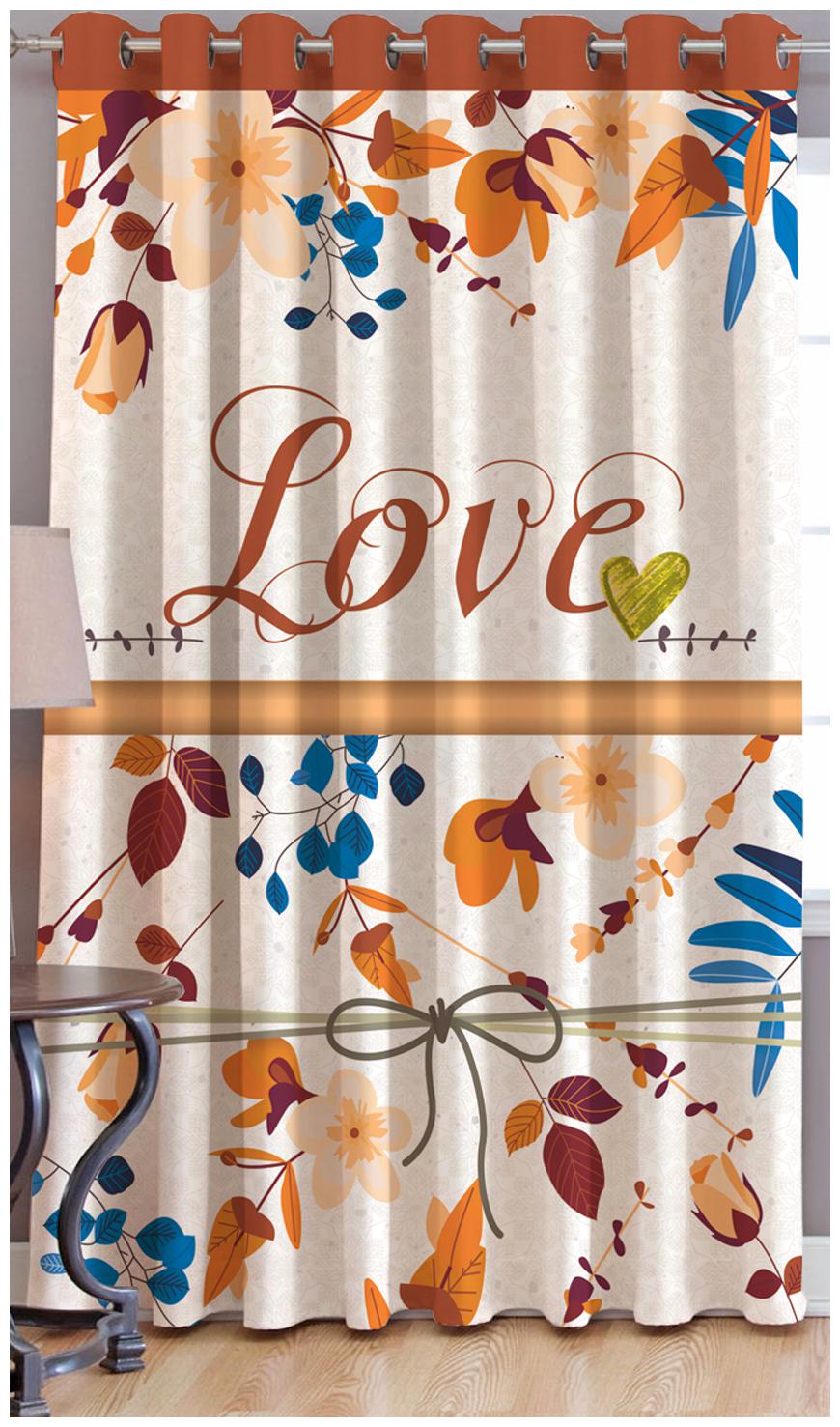 JBG Home Store Polyester Door Room Darkening Orange Regular Curtain ( Eyelet Closure Floral )
JBG Home Store Polyester Door Room Darkening Orange Regular Curtain ( Eyelet Closure Floral )