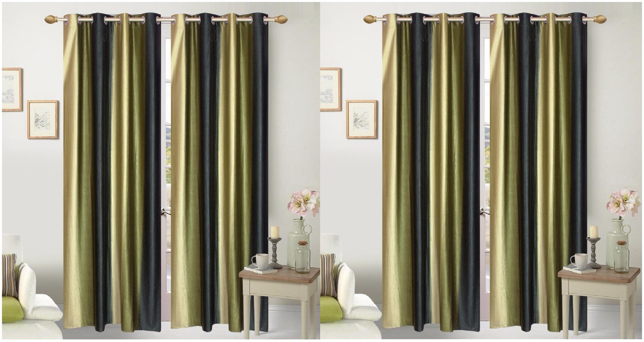 Jim-Dandy Polyester Window Semi Transparent Green Regular Curtain ( Rod Pocket Closure Plain )
Jim-Dandy Polyester Window Semi Transparent Green Regular Curtain ( Rod Pocket Closure Plain )