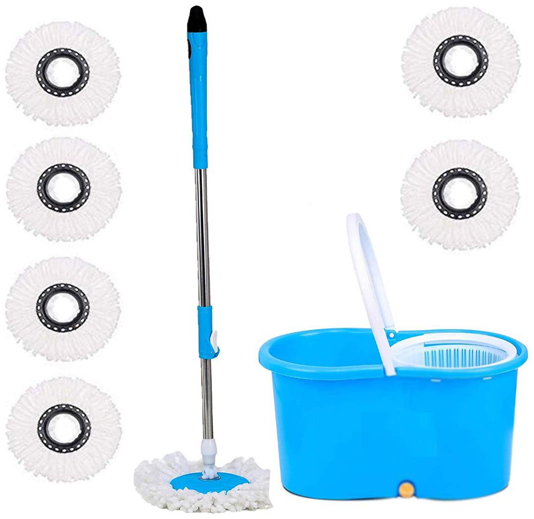 John Richard Mop Bucket Floor Cleaner Mop with Mop Rod for Best 360 Degree Easy Magic Cleaning Set With Handle Inbuild Wringler Spinner Dryer - 6 Refill Total -Multicolor
John Richard Mop Bucket Floor Cleaner Mop with Mop Rod for Best 360 Degree Easy Magic Cleaning Set With Handle Inbuild Wringler Spinner Dryer - 6 Refill Total -Multicolor