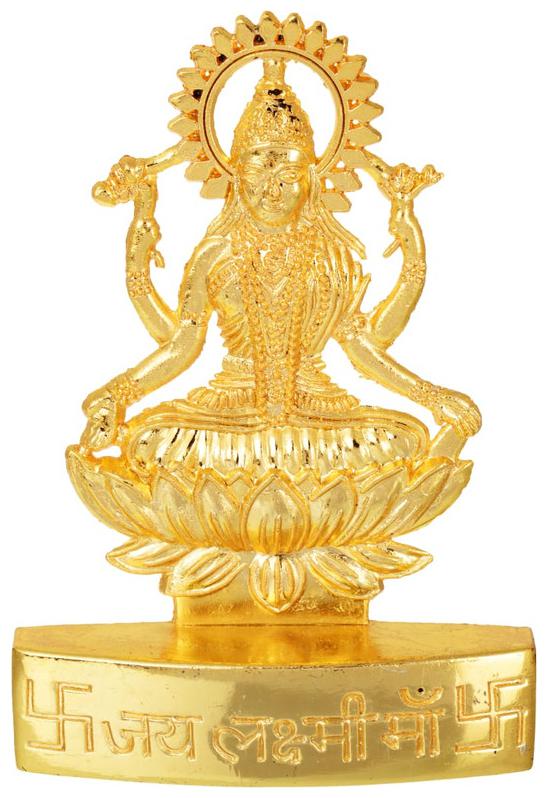 Kesar Zems Golden Plated Goddess Laxmi Idol Showpiece Statue for Temple and Home De cor (7 x 1 x10 CM) Zinc
Kesar Zems Golden Plated Goddess Laxmi Idol Showpiece Statue for Temple and Home De cor (7 x 1 x10 CM) Zinc