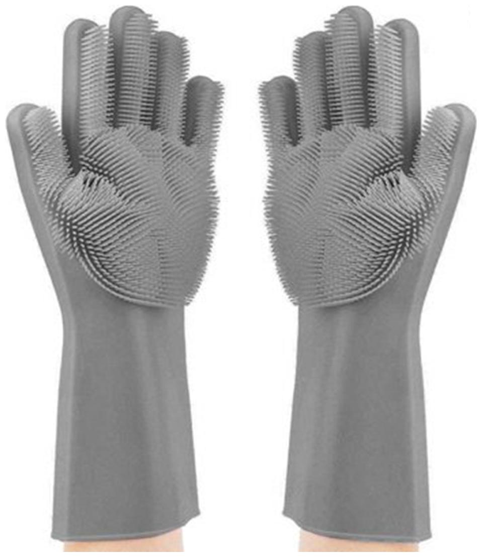Kipsmarts Silicone Non-Slip Dishwashing and Pet Grooming Magic Latex Scrubbing Gloves for Household Cleaning Great for Protecting Hands
Kipsmarts Silicone Non-Slip Dishwashing and Pet Grooming Magic Latex Scrubbing Gloves for Household Cleaning Great for Protecting Hands