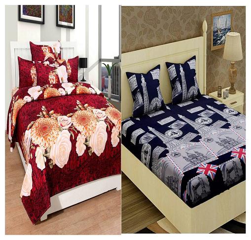 Kohinoor Cotton Printed Double Size Bedsheet 120 TC ( 2 Bedsheet With 4 Pillow Covers Multi )
Kohinoor Cotton Printed Double Size Bedsheet 120 TC ( 2 Bedsheet With 4 Pillow Covers Multi )