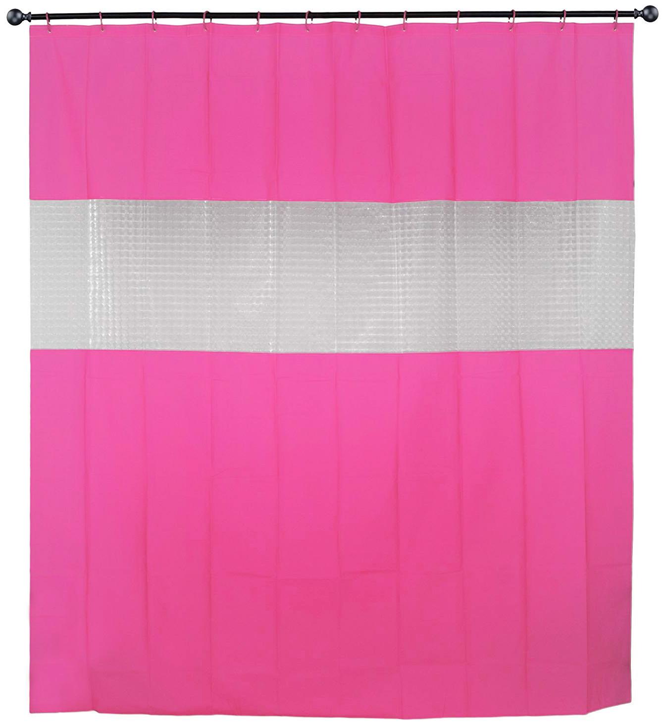 Kookee PVC Window Semi Transparent Pink Shower Curtain ( Rod Pocket Closure Solid )
Kookee PVC Window Semi Transparent Pink Shower Curtain ( Rod Pocket Closure Solid )