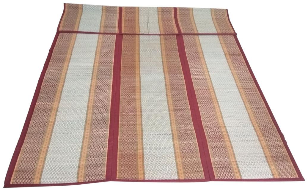 Korai Grass River Grass Sedge with cotton Madurkathi Mats King Size (54X80 inch) Floor mat Sitting mats Yoga Mat (Maroon White)-(54inchX80inch) (203 2cmx137 16cm)
Korai Grass River Grass Sedge with cotton Madurkathi Mats King Size (54X80 inch) Floor mat Sitting mats Yoga Mat (Maroon White)-(54inchX80inch) (203 2cmx137 16cm)
