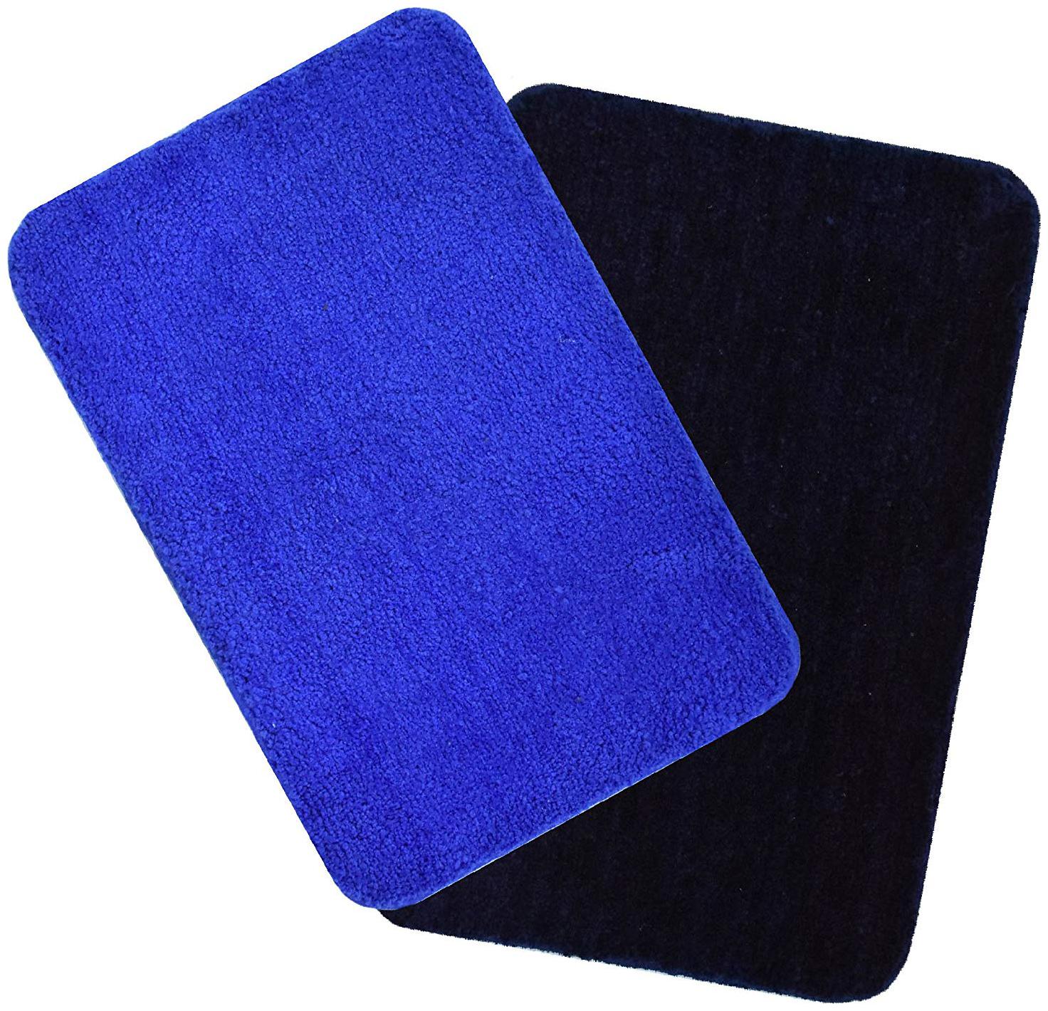 Kridhay Natura Life Micro Low Shag Bathmat 100 Machine Washable and Super Soft bathmat (40X60 cms Set of 2 pcs Royal Blue and Navy)
Kridhay Natura Life Micro Low Shag Bathmat 100 Machine Washable and Super Soft bathmat (40X60 cms Set of 2 pcs Royal Blue and Navy)