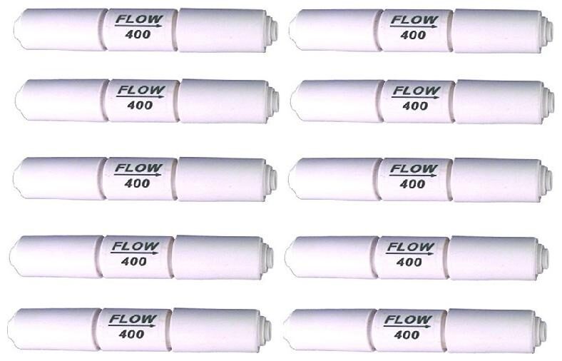 KRPLUS Flow Restrictor 400ml (FR-400) With Quick In-Built Fitting Connector For All RO Water Purifier 1 4 inch Piping (Pack Of 10)
KRPLUS Flow Restrictor 400ml (FR-400) With Quick In-Built Fitting Connector For All RO Water Purifier 1 4 inch Piping (Pack Of 10)