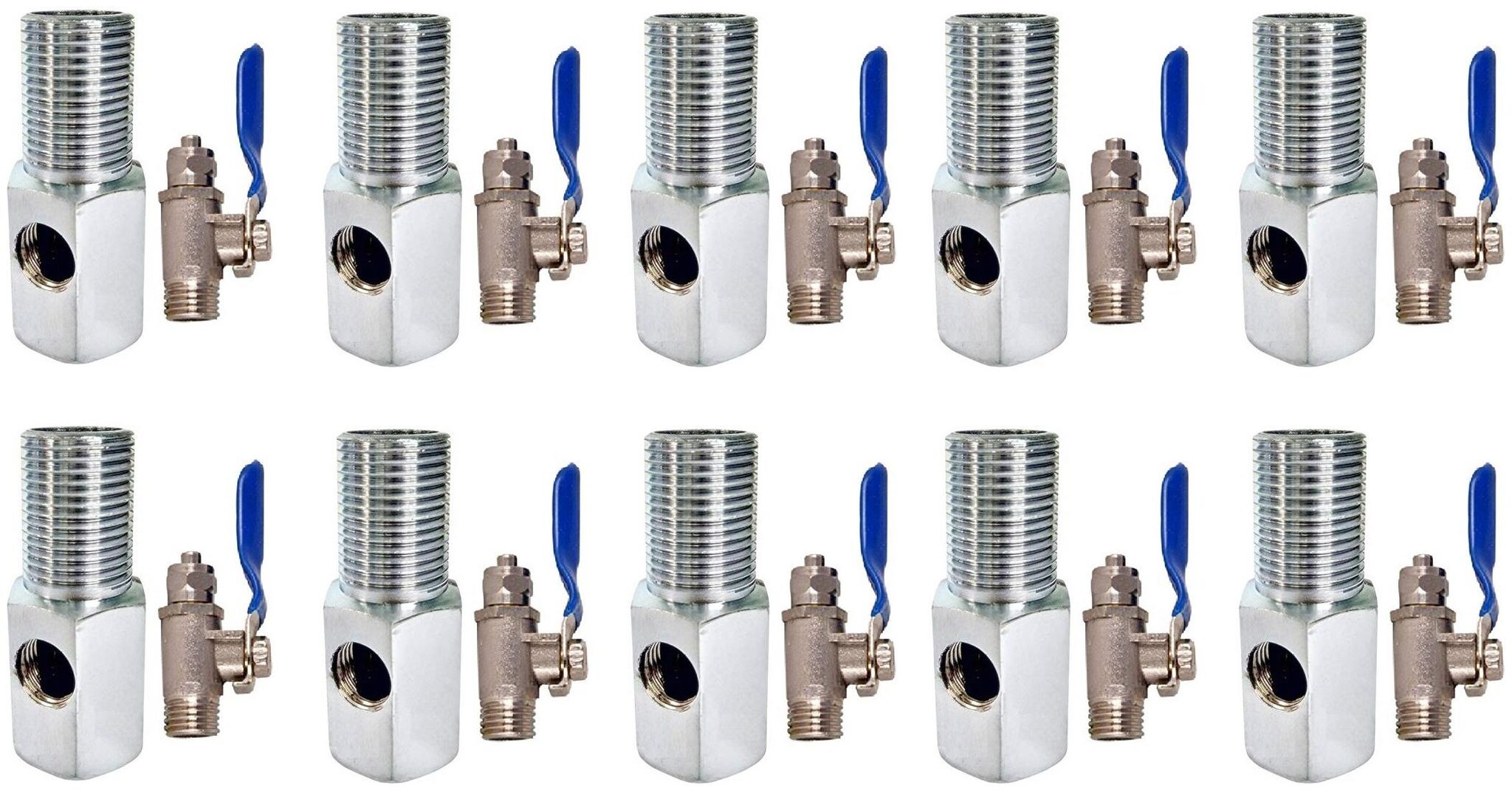 KRPLUS 1 2 Stainless Steel Nipple with 1 4 Brass Inlet Ball Valve for 1 4 RO Pipe Tubing (Coupling Set-Diverter Valve On Off Tee Valve) suitable for Water Purifiers (Pack of 10)
KRPLUS 1 2 Stainless Steel Nipple with 1 4 Brass Inlet Ball Valve for 1 4 RO Pipe Tubing (Coupling Set-Diverter Valve On Off Tee Valve) suitable for Water Purifiers (Pack of 10)