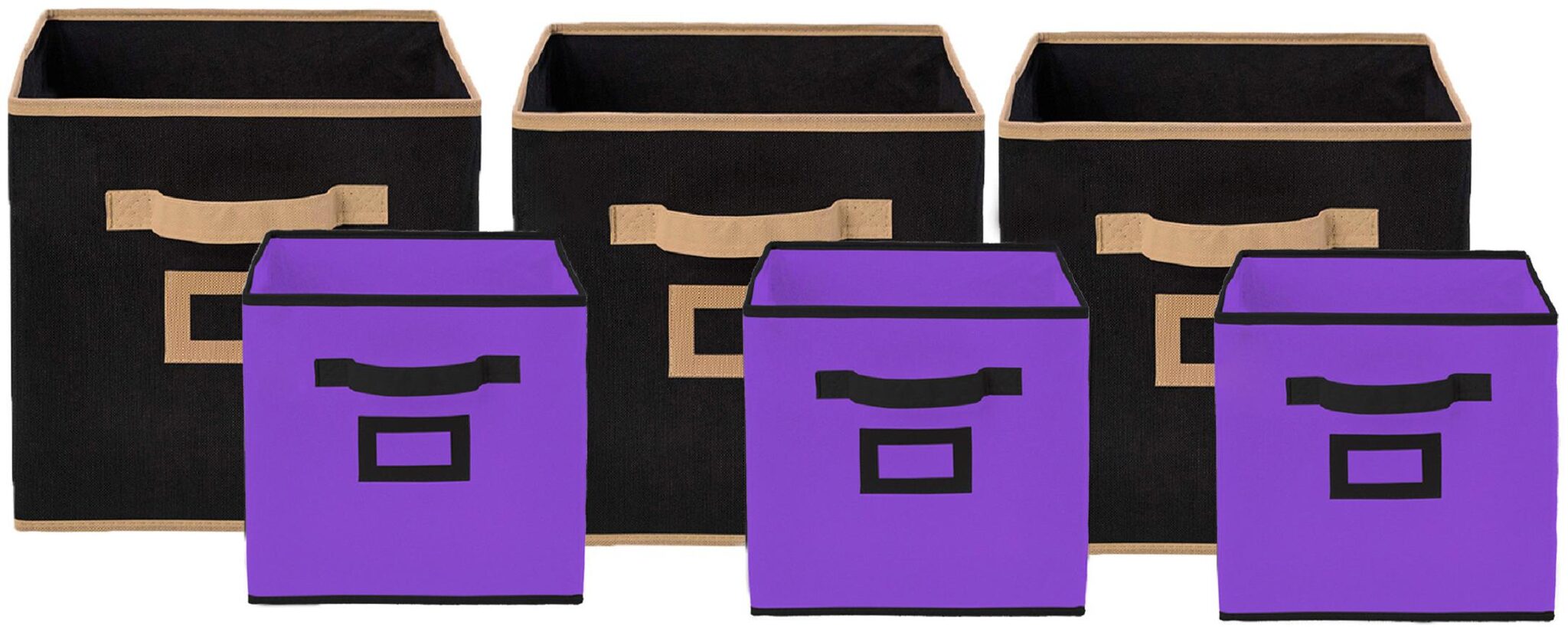 Kuber Industries Non Woven 6 pcs Small Large Foldable Storage Organiser Cubes Boxes (Black Purple) - CTHH17081
Kuber Industries Non Woven 6 pcs Small Large Foldable Storage Organiser Cubes Boxes (Black Purple) - CTHH17081