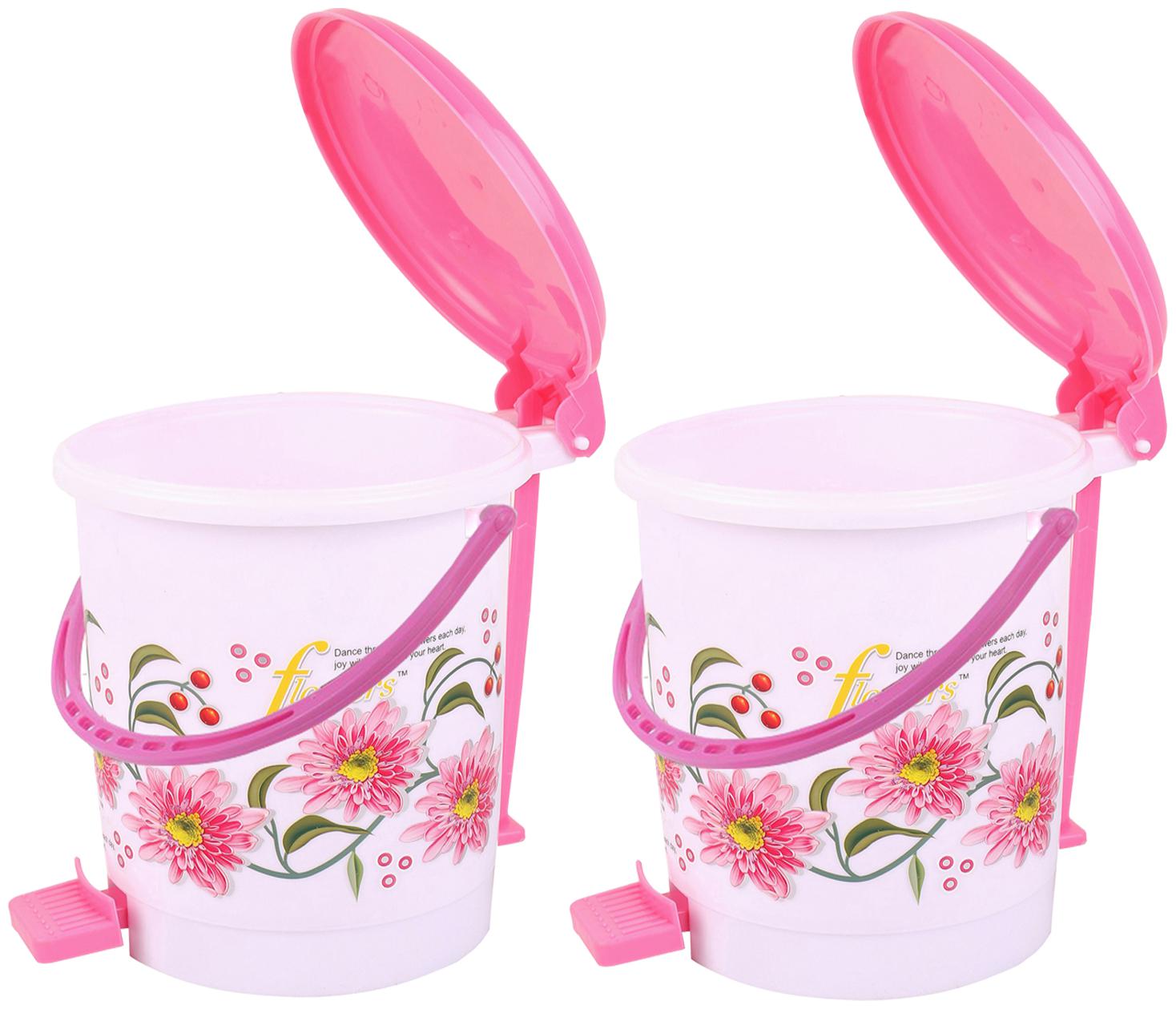 Kuber Industries 2 Pcs Virgin Plastic Medium Size Dustbin Garbage Bin (Pink) CTHH10521
Kuber Industries 2 Pcs Virgin Plastic Medium Size Dustbin Garbage Bin (Pink) CTHH10521