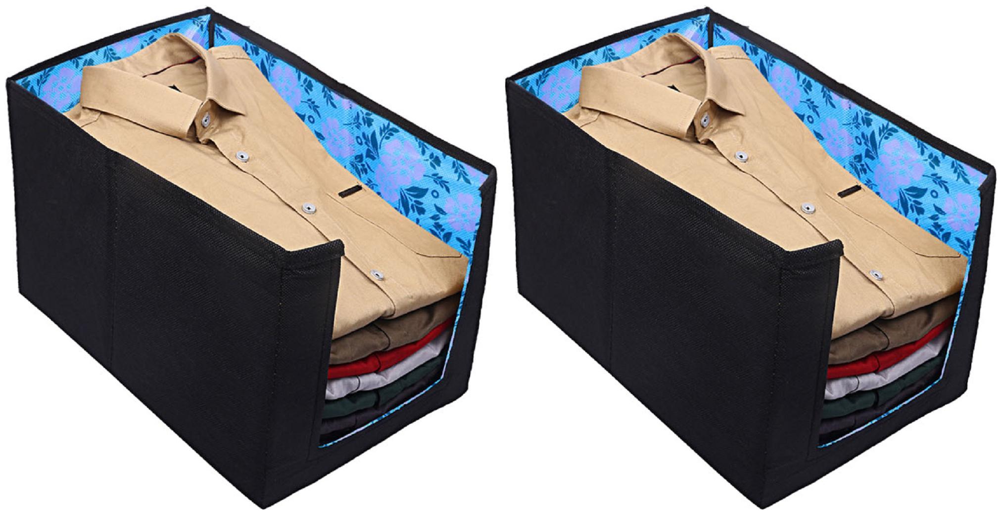 Kuber Industries Flower Design Non-Woven 2 Pieces Shirt Stacker Wardrobe Organizer (Blue) - CTHH13804
Kuber Industries Flower Design Non-Woven 2 Pieces Shirt Stacker Wardrobe Organizer (Blue) - CTHH13804
