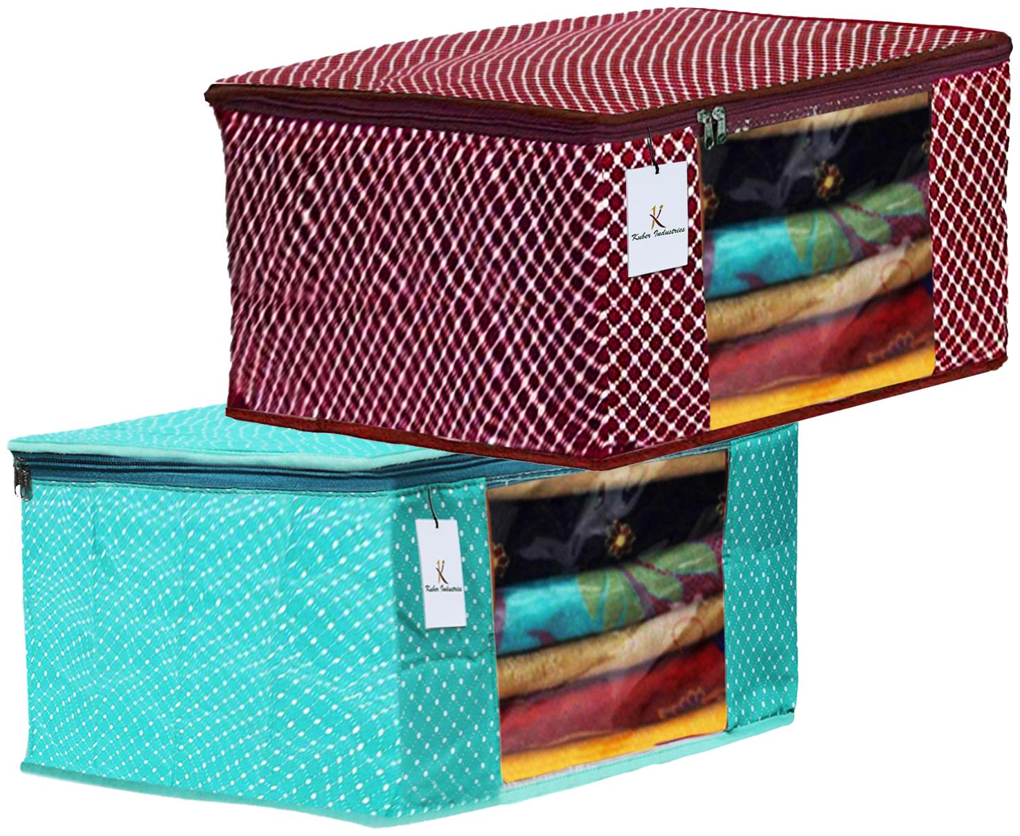 Kuber Industries Polka Dots 2 pcs Cotton 3 Layered Quilted Saree Cover (Green Maroon) - CTHH14838
Kuber Industries Polka Dots 2 pcs Cotton 3 Layered Quilted Saree Cover (Green Maroon) - CTHH14838