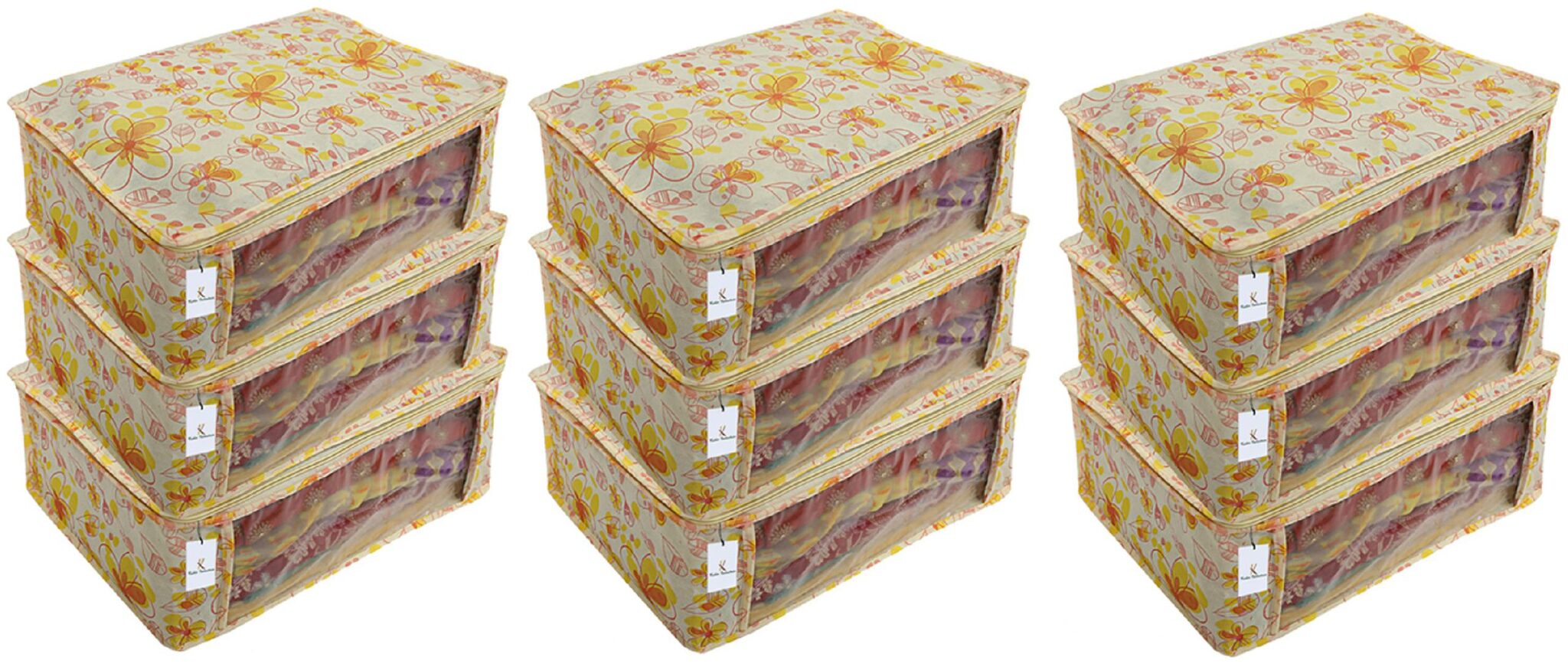 Kuber Industries 9 Piece Non Woven Saree Cover Set Ivory Red 7 Inches Height CTHH11471
Kuber Industries 9 Piece Non Woven Saree Cover Set Ivory Red 7 Inches Height CTHH11471