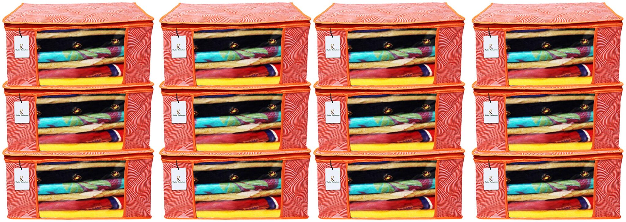 Kuber Industries Leheriya Design 12 pc Non Woven Saree Cover Large Orange - CTHH11938
Kuber Industries Leheriya Design 12 pc Non Woven Saree Cover Large Orange - CTHH11938