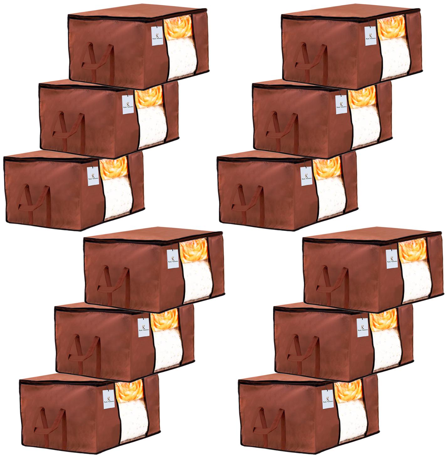 Kuber Industries Underbed Storage Bag Storage Organiser Blanket Cover Set of 12- Dark Brown Extra Large Size CTHH14217
Kuber Industries Underbed Storage Bag Storage Organiser Blanket Cover Set of 12- Dark Brown Extra Large Size CTHH14217
