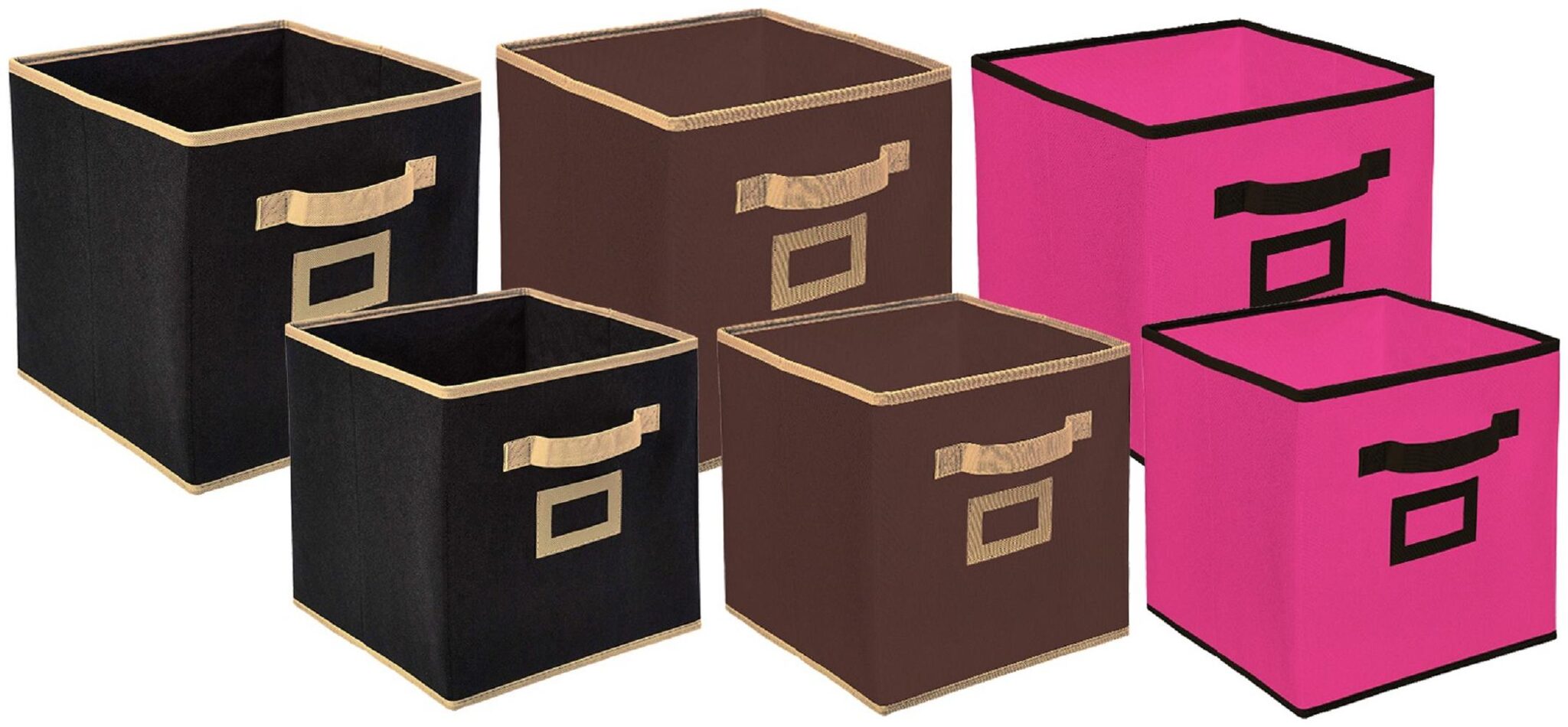 Kuber Industries Non Woven 6 pcs Small Large Foldable Storage Organiser Cubes Boxes (Black Coffee Pink) - CTHH17094
Kuber Industries Non Woven 6 pcs Small Large Foldable Storage Organiser Cubes Boxes (Black Coffee Pink) - CTHH17094