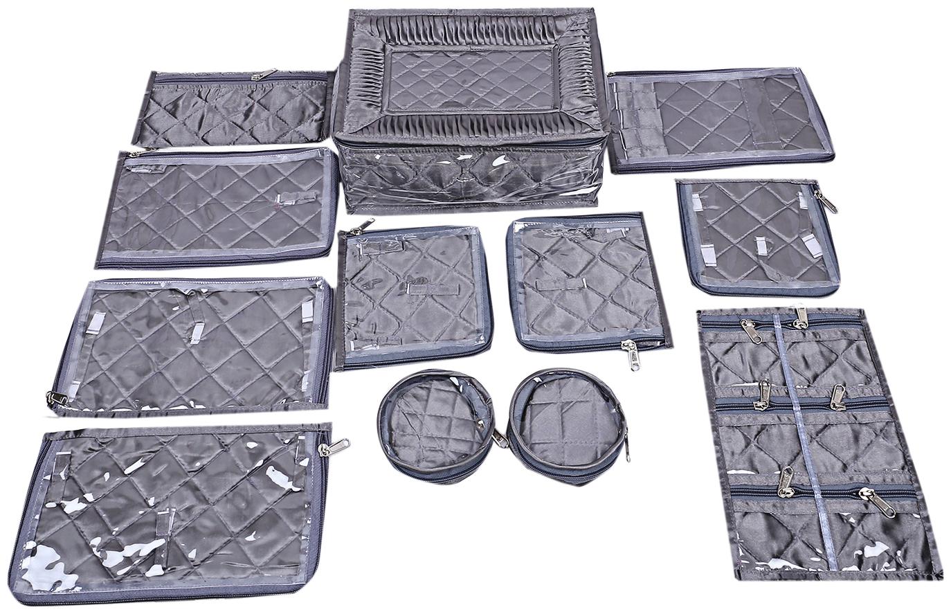 Kuber Industries Laminated Satin Locker Jewellery Kit (Grey) 12 Pouches- CTHH12720
Kuber Industries Laminated Satin Locker Jewellery Kit (Grey) 12 Pouches- CTHH12720