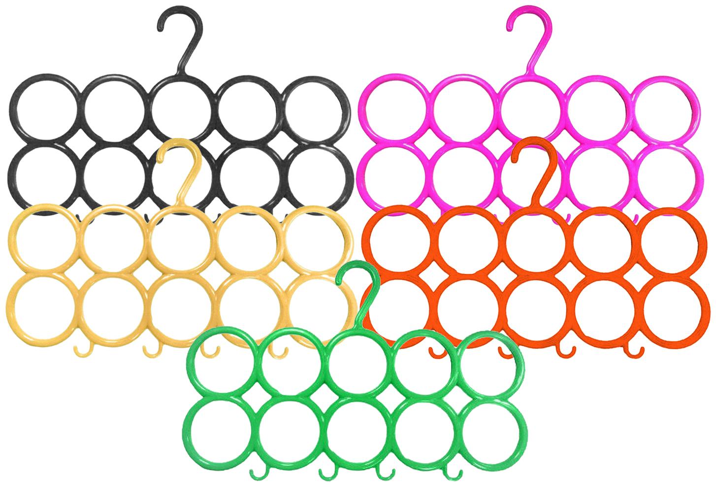 Kuber Industries 10-Circle Plastic 5 Pieces Ring Hanger for Scarf Shawl Tie Belt Closet Accessory Wardrobe Organizer (MultiColor) - CTHH14528
Kuber Industries 10-Circle Plastic 5 Pieces Ring Hanger for Scarf Shawl Tie Belt Closet Accessory Wardrobe Organizer (MultiColor) - CTHH14528