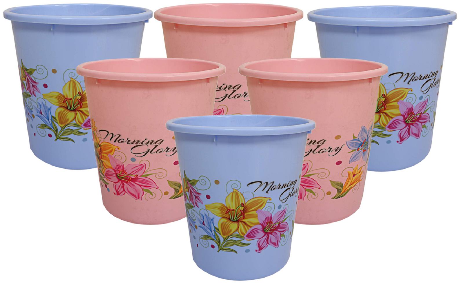Kuber Industries Plastic Exclusive 6 Pcs Virgin Floral Dustbin Garbage Bin 5 L Blue Pink- CTHH12953
Kuber Industries Plastic Exclusive 6 Pcs Virgin Floral Dustbin Garbage Bin 5 L Blue Pink- CTHH12953