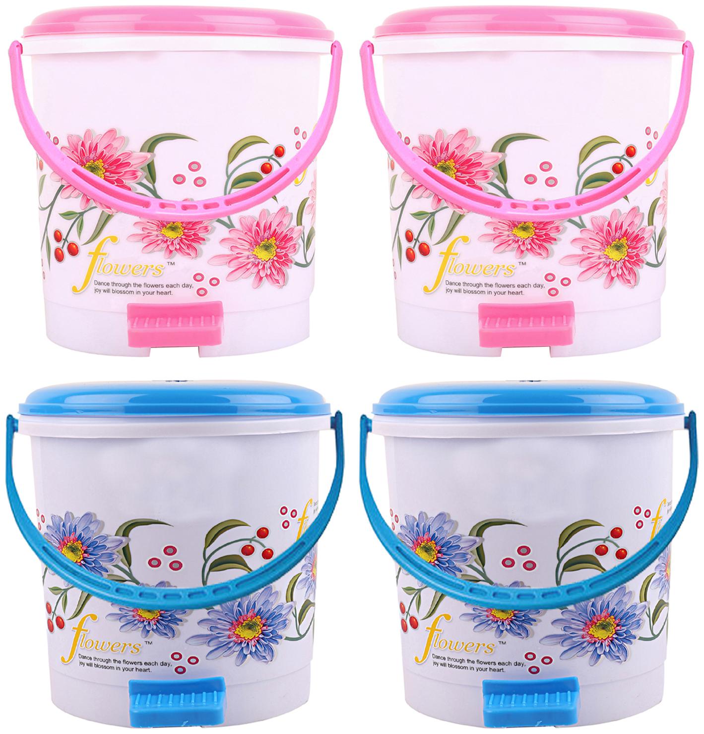 Kuber Industries 4 Pcs Virgin Plastic Big Size Dustbin Garbage Bin (Blue Pink) CTHH10530
Kuber Industries 4 Pcs Virgin Plastic Big Size Dustbin Garbage Bin (Blue Pink) CTHH10530
