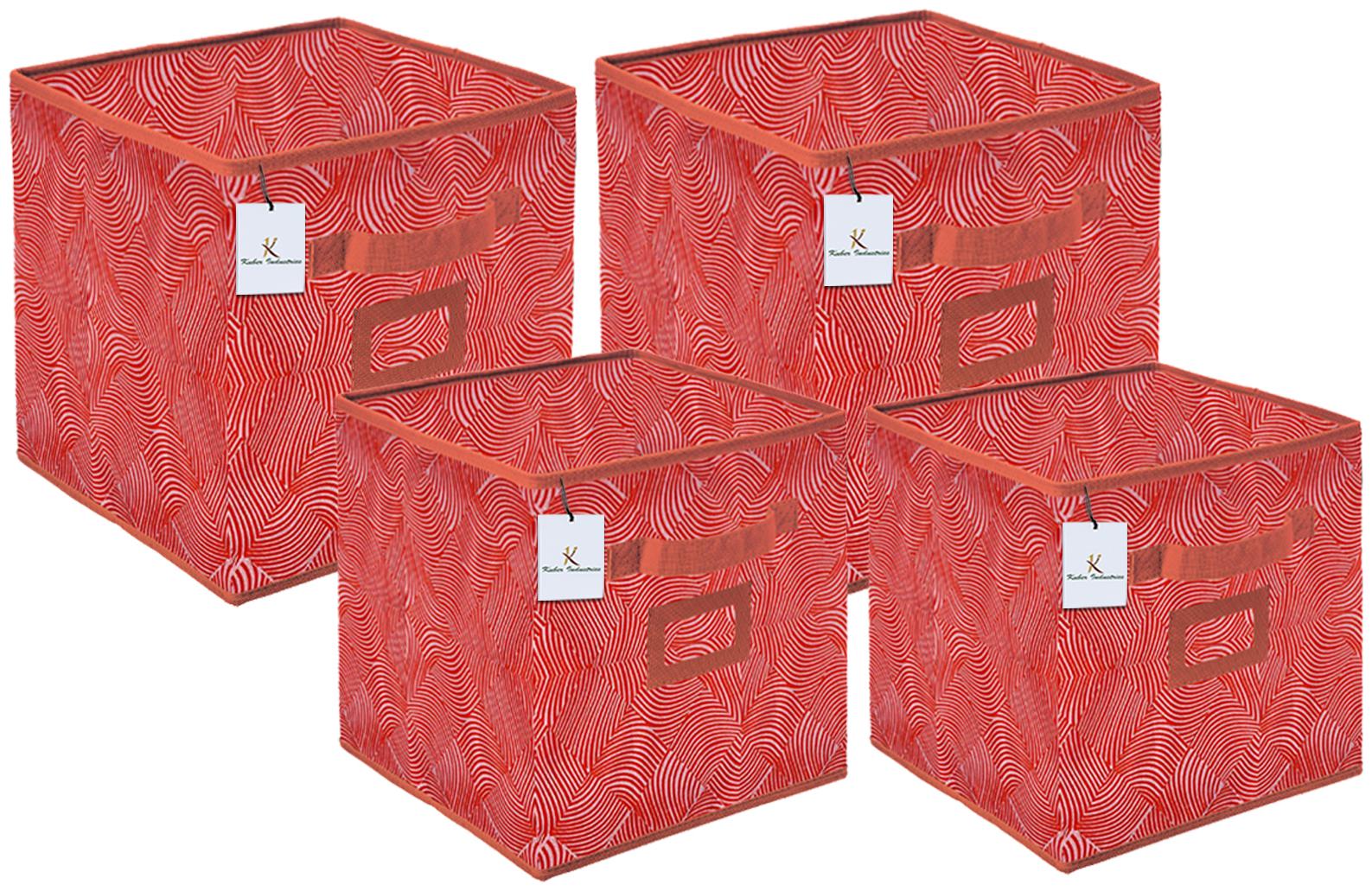 Kuber Industries Laheriya Design Non Woven 4 pcs Small Large Foldable Storage Organiser Cubes Boxes (Orange) - CTHH17161
Kuber Industries Laheriya Design Non Woven 4 pcs Small Large Foldable Storage Organiser Cubes Boxes (Orange) - CTHH17161