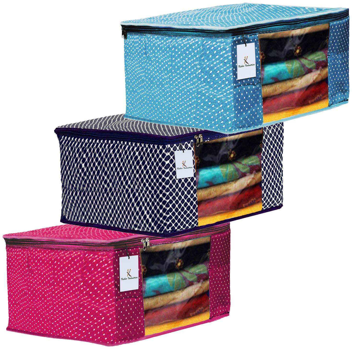 Kuber Industries Polka Dots 3 pcs Cotton 3 Layered Quilted Saree Cover (Rani Blue Sky Blue) - CTHH14927
Kuber Industries Polka Dots 3 pcs Cotton 3 Layered Quilted Saree Cover (Rani Blue Sky Blue) - CTHH14927