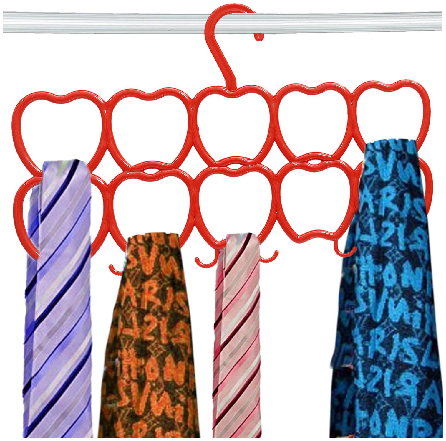 Kuber Industries 10-Circle Plastic Heart Design Hanger for Scarf Shawl Tie Belt Closet Accessory Wardrobe Organizer (MultiColor) - CTHH14533
Kuber Industries 10-Circle Plastic Heart Design Hanger for Scarf Shawl Tie Belt Closet Accessory Wardrobe Organizer (MultiColor) - CTHH14533