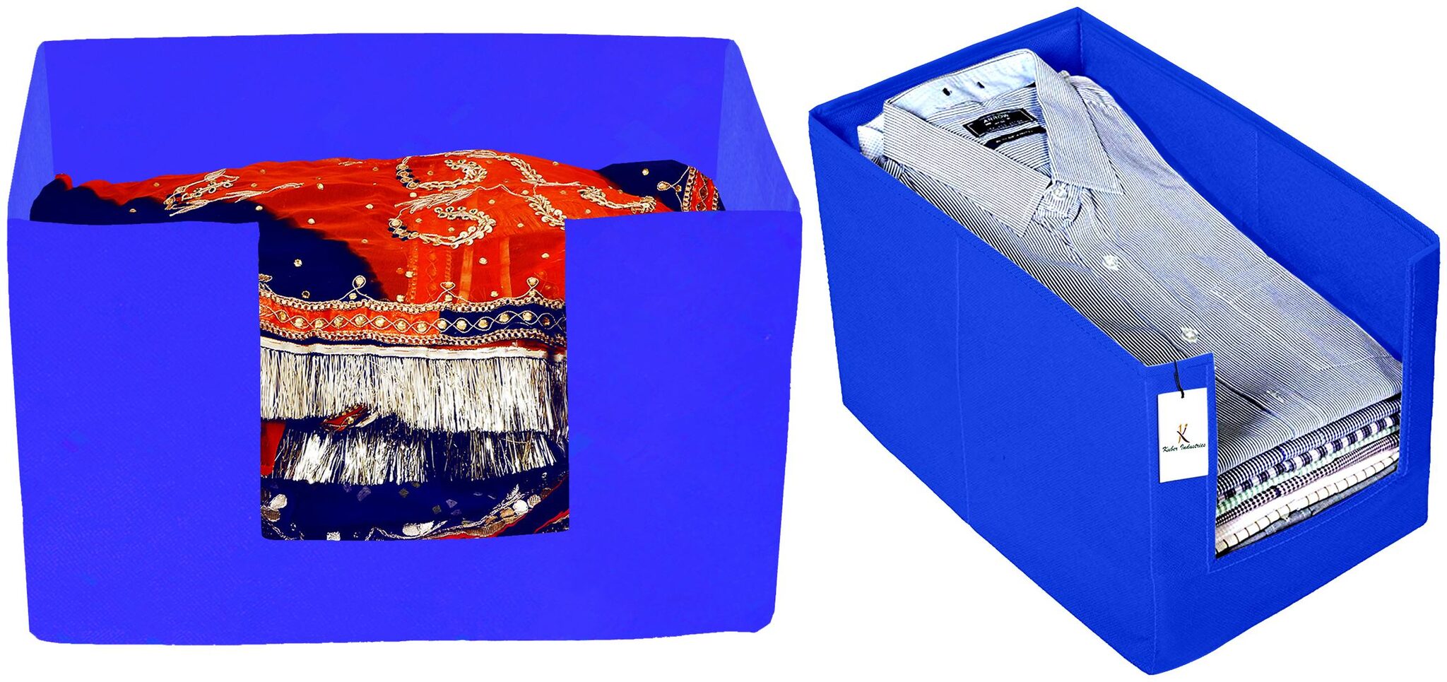 Kuber Industries Non Woven 1 pc Shirt Stacker And 1 pc Foldable Rectangle Cloth Saree Stacker Cloth Wardrobe Organizer Wardrobe Organizer (Royal Blue) - CTHH17657
Kuber Industries Non Woven 1 pc Shirt Stacker And 1 pc Foldable Rectangle Cloth Saree Stacker Cloth Wardrobe Organizer Wardrobe Organizer (Royal Blue) - CTHH17657