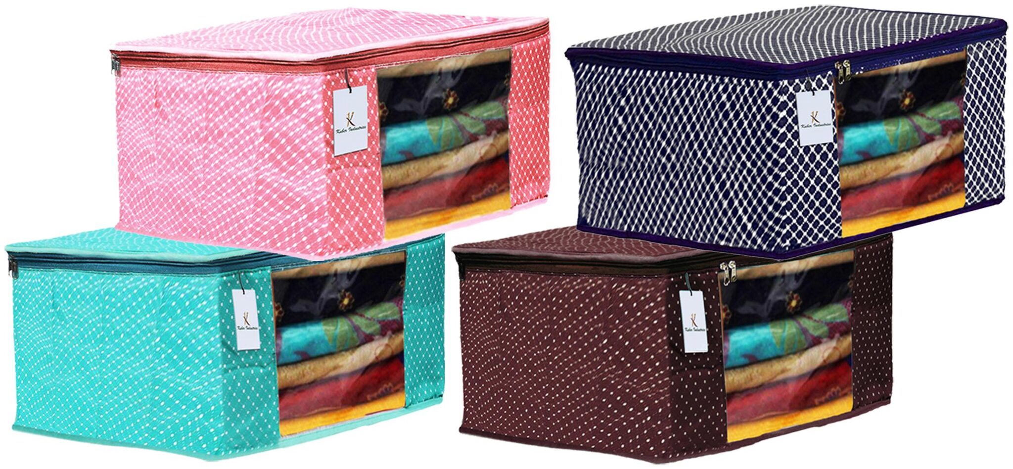 Kuber Industries Polka Dots 4 pcs Cotton 3 Layered Quilted Saree Cover (Green Brown Peach Blue) - CTHH14953
Kuber Industries Polka Dots 4 pcs Cotton 3 Layered Quilted Saree Cover (Green Brown Peach Blue) - CTHH14953