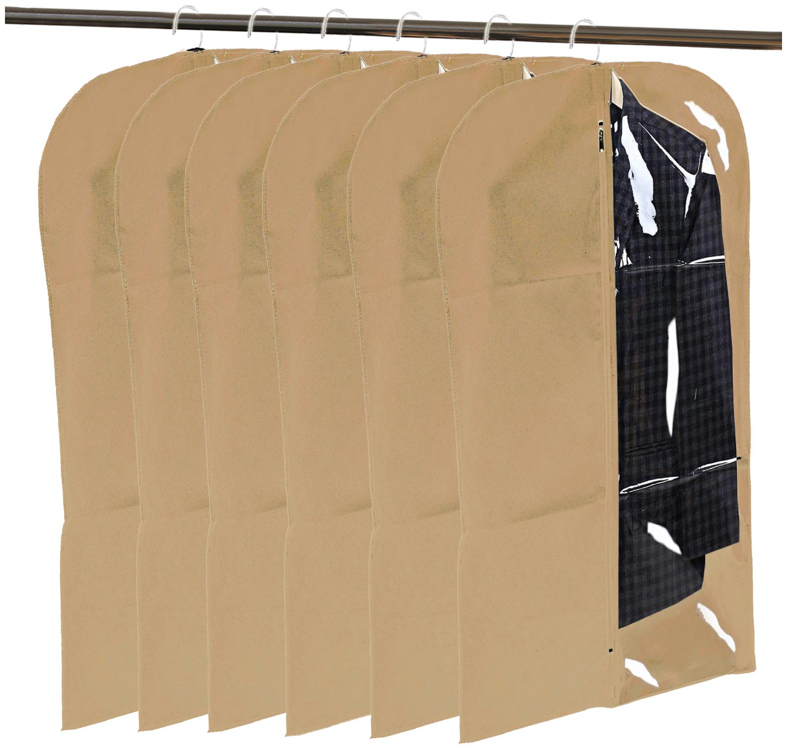Kuber Industries Half Transparent 6 pcs Non Woven Men s Coat Blazer Cover (Brown) - CTHH14672
Kuber Industries Half Transparent 6 pcs Non Woven Men s Coat Blazer Cover (Brown) - CTHH14672