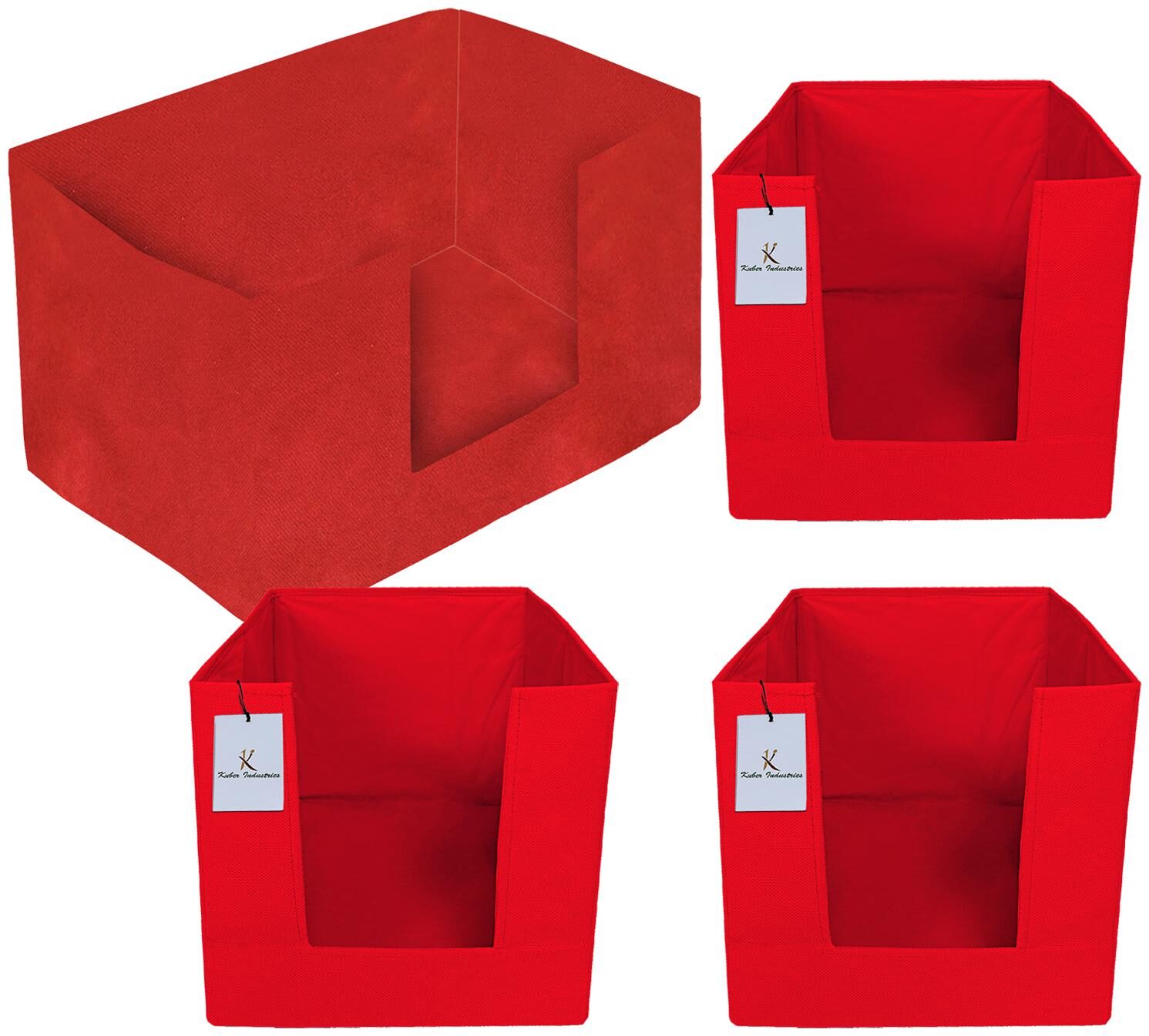 Kuber Industries Non Woven 3 pc Shirt Stacker And 1 pc Foldable Rectangle Cloth Saree Stacker Cloth Wardrobe Organizer Wardrobe Organizer (Red) - CTHH17688
Kuber Industries Non Woven 3 pc Shirt Stacker And 1 pc Foldable Rectangle Cloth Saree Stacker Cloth Wardrobe Organizer Wardrobe Organizer (Red) - CTHH17688