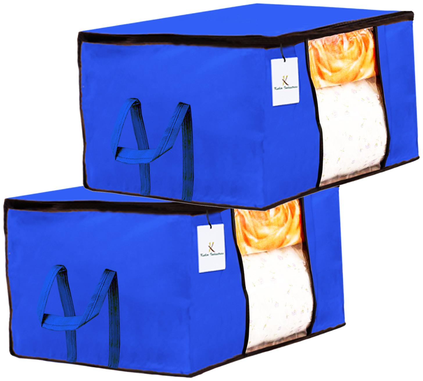 Kuber Industries Underbed Storage Bag Storage Organiser Blanket Cover Set of 2 - Royal Blue Extra Large Size CTHH14204
Kuber Industries Underbed Storage Bag Storage Organiser Blanket Cover Set of 2 - Royal Blue Extra Large Size CTHH14204