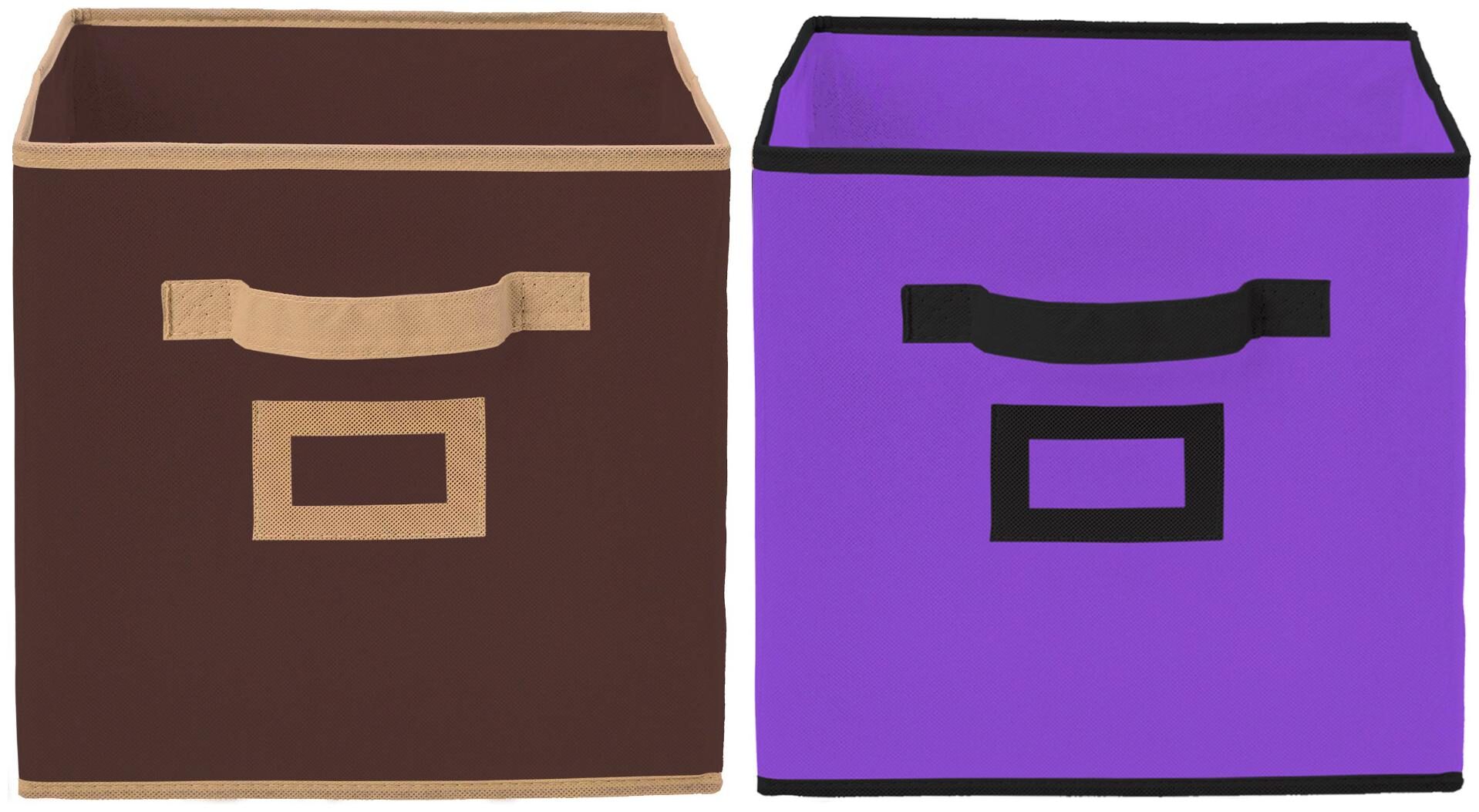 Kuber Industries Non Woven 2 pcs Large Foldable Storage Organiser Cubes Boxes (Coffee Purple) - CTHH16977
Kuber Industries Non Woven 2 pcs Large Foldable Storage Organiser Cubes Boxes (Coffee Purple) - CTHH16977