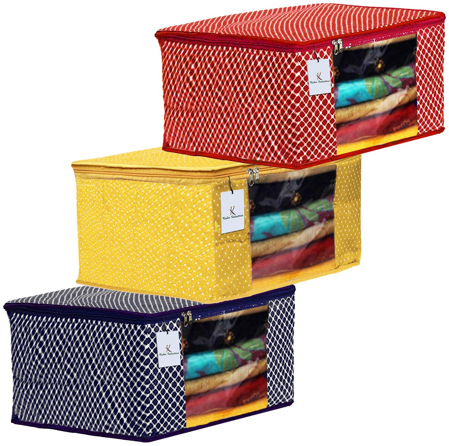 Kuber Industries Polka Dots 3 pcs Cotton 3 Layered Quilted Saree Cover (Blue Yellow Red) - CTHH14928
Kuber Industries Polka Dots 3 pcs Cotton 3 Layered Quilted Saree Cover (Blue Yellow Red) - CTHH14928