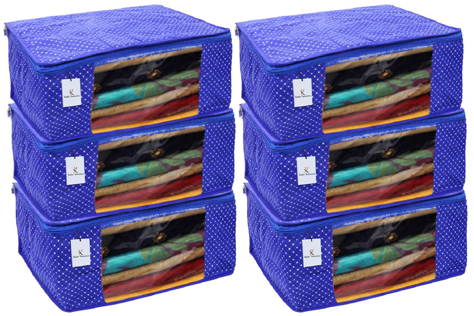 Kuber Industries Polka Dots 6 Piece Cotton 3 Layered Quilted Saree Cover Blue- CTHH12856
Kuber Industries Polka Dots 6 Piece Cotton 3 Layered Quilted Saree Cover Blue- CTHH12856