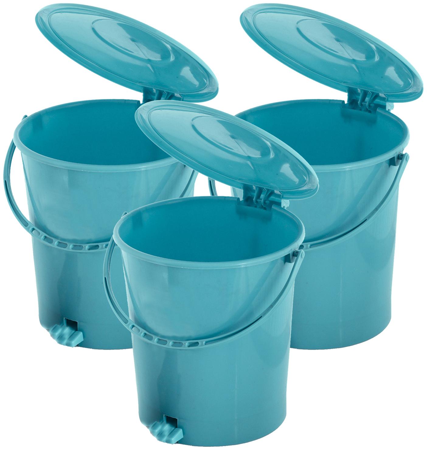 Kuber Industries 3 pcs Plastic Dustbin Garbage Bin with Handle 10 L (Green) - CTHH16369
Kuber Industries 3 pcs Plastic Dustbin Garbage Bin with Handle 10 L (Green) - CTHH16369