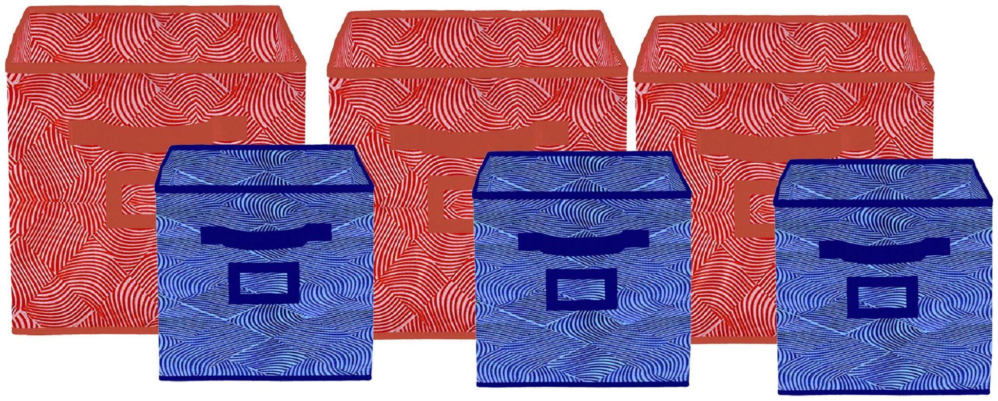 Kuber Industries Laheriya Design Non Woven 6 pcs Small Large Foldable Storage Organiser Cubes Boxes (Orange Blue) - CTHH17174
Kuber Industries Laheriya Design Non Woven 6 pcs Small Large Foldable Storage Organiser Cubes Boxes (Orange Blue) - CTHH17174
