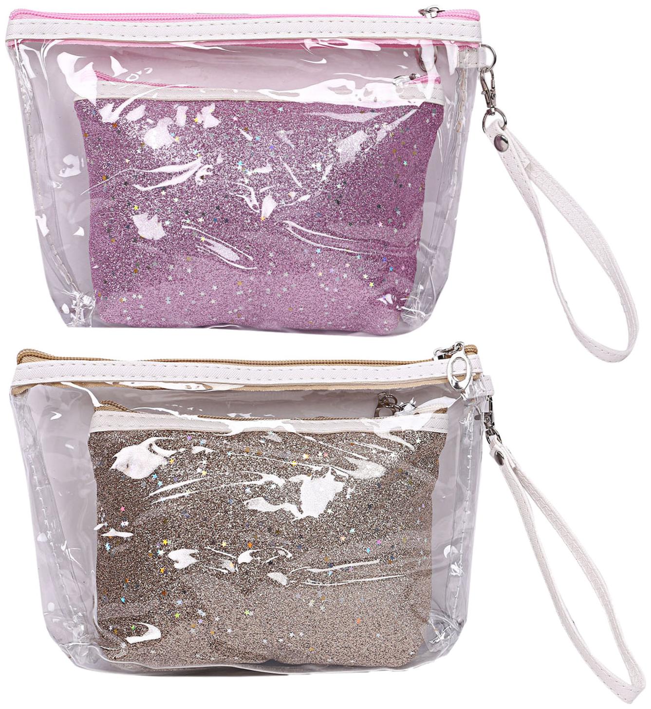 Kuber Industries 4 Pieces Waterproof Toiletries Make Up Pouch Organizer Travel Pouch Set Gold Peach - CTHH13338
Kuber Industries 4 Pieces Waterproof Toiletries Make Up Pouch Organizer Travel Pouch Set Gold Peach - CTHH13338