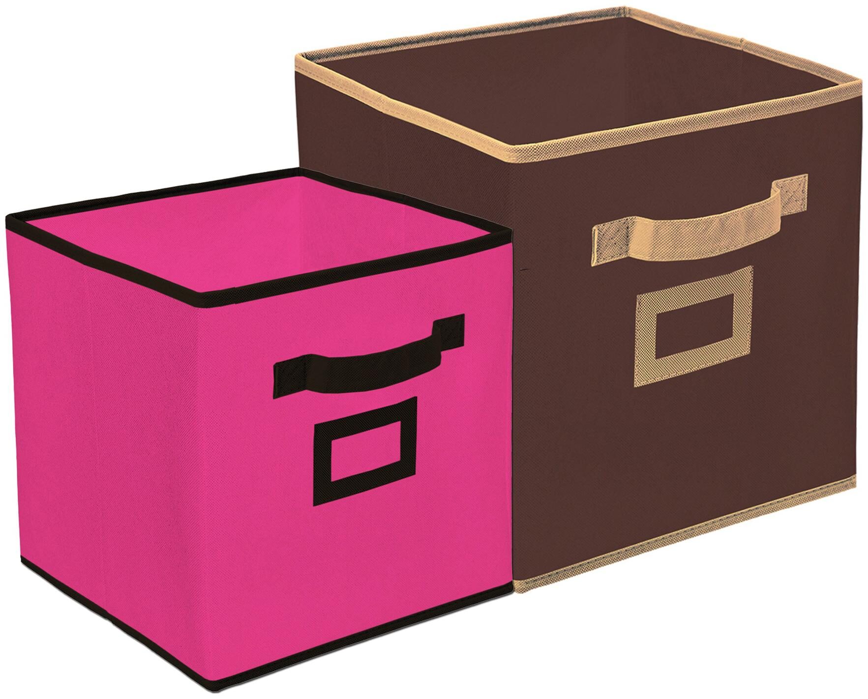 Kuber Industries Non Woven 2 pcs Small Large Foldable Storage Organiser Cubes Boxes (Coffee Pink) - CTHH17033
Kuber Industries Non Woven 2 pcs Small Large Foldable Storage Organiser Cubes Boxes (Coffee Pink) - CTHH17033