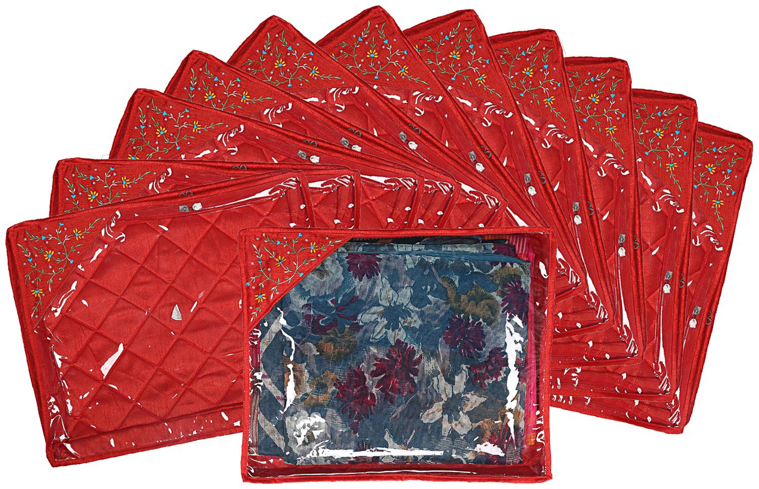 Kuber Industries Silk 12 Pieces Single Packing Saree Cover (Red) -CTLTC10604 CTHH12077
Kuber Industries Silk 12 Pieces Single Packing Saree Cover (Red) -CTLTC10604 CTHH12077