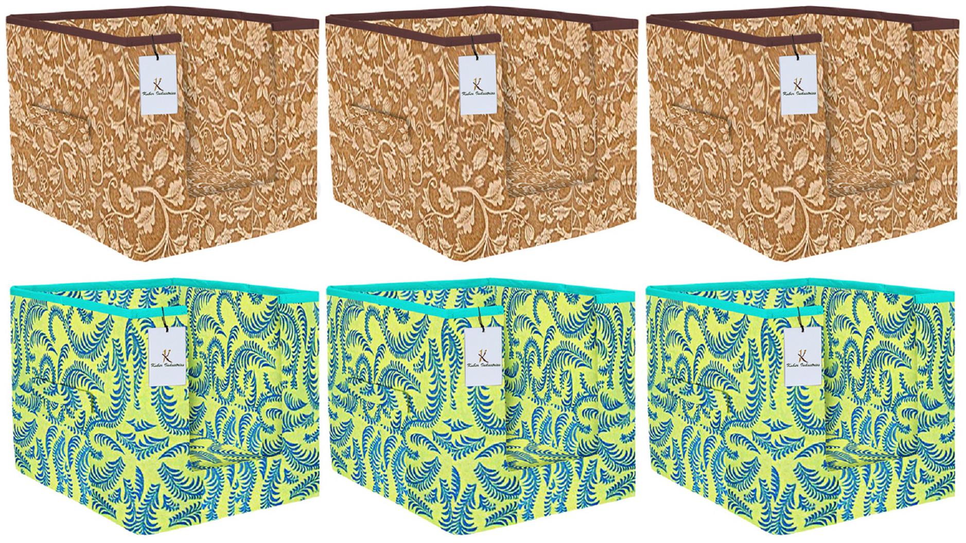 Kuber Industries Metalic Printed 6 pc Non Woven Shirt Stacker Wardrobe Organizer Set (Green Beige) - CTHH16684
Kuber Industries Metalic Printed 6 pc Non Woven Shirt Stacker Wardrobe Organizer Set (Green Beige) - CTHH16684