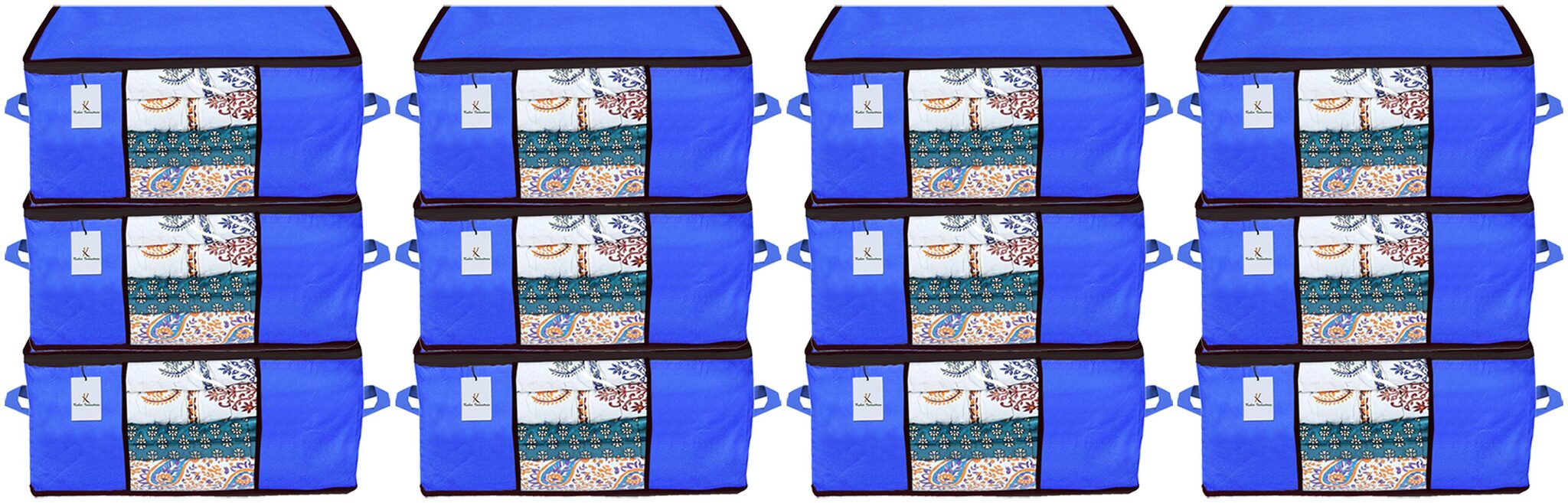 Kuber Industries Underbed Storage Bag Storage Organiser Blanket Cover Set of 12- Royal Blue Extra Large Size CTHH14312
Kuber Industries Underbed Storage Bag Storage Organiser Blanket Cover Set of 12- Royal Blue Extra Large Size CTHH14312