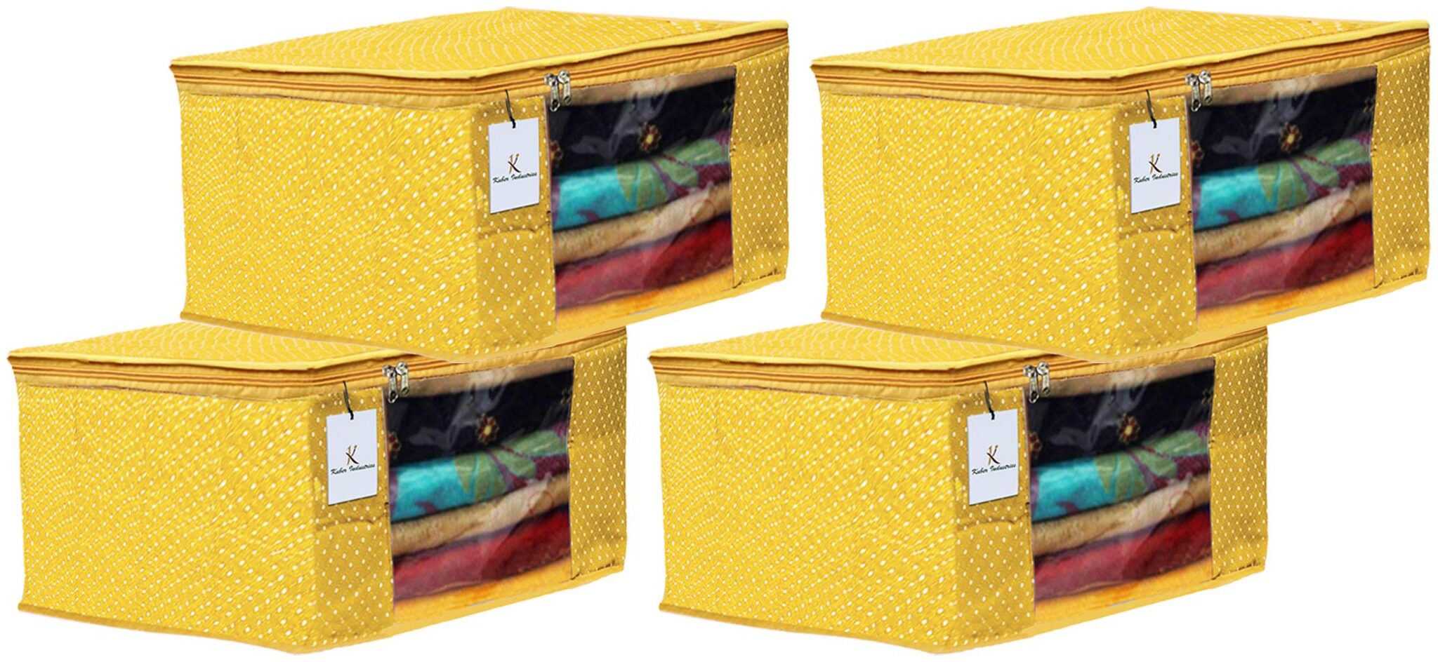 Kuber Industries Polka Dots 4 pcs Cotton 3 Layered Quilted Saree Cover (Yellow) - CTHH14794
Kuber Industries Polka Dots 4 pcs Cotton 3 Layered Quilted Saree Cover (Yellow) - CTHH14794