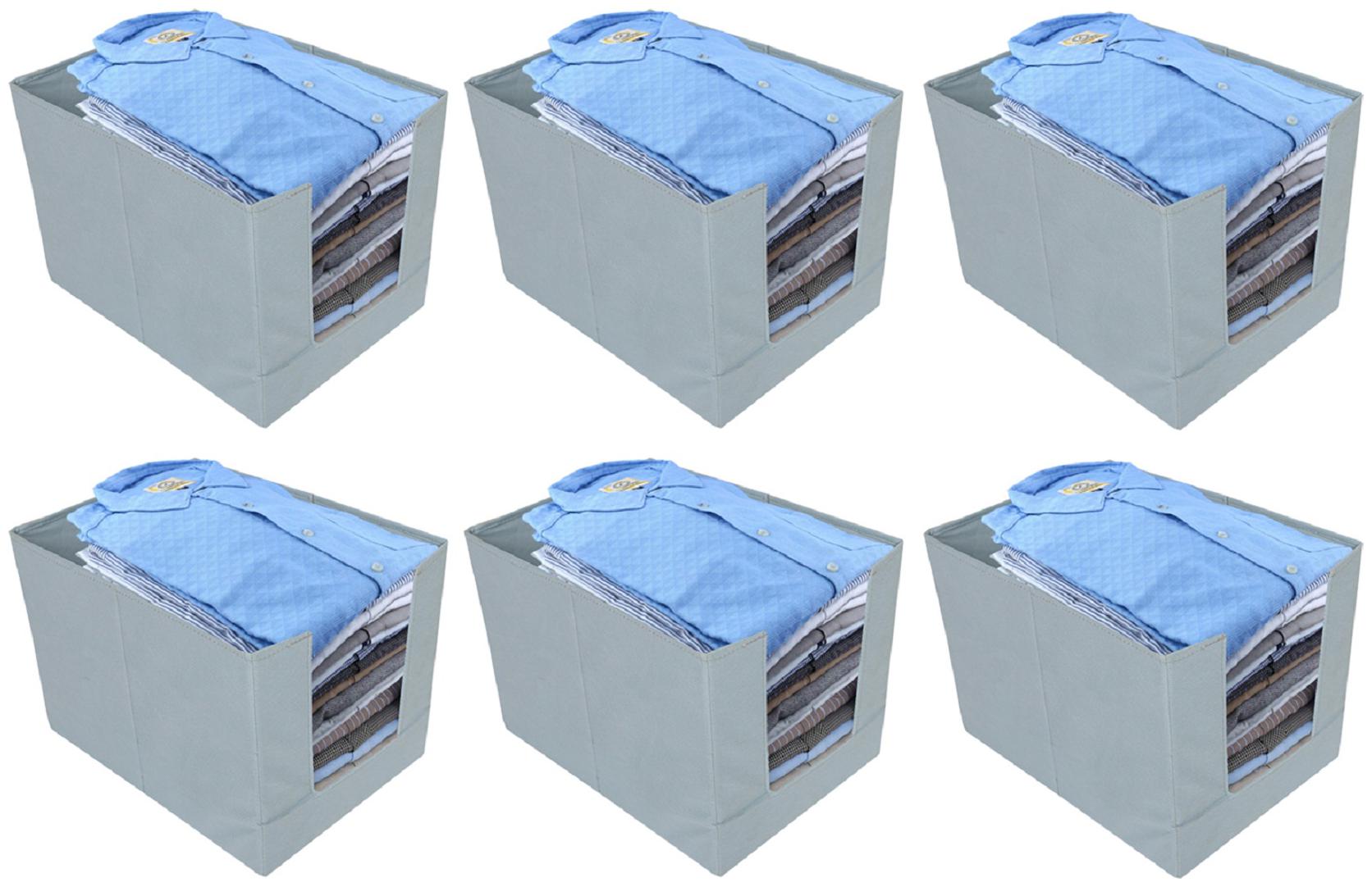 Kuber Industries Non-Woven 6 Pieces Shirt Stacker Wardrobe Organizer (Grey)- CTHH22184
Kuber Industries Non-Woven 6 Pieces Shirt Stacker Wardrobe Organizer (Grey)- CTHH22184