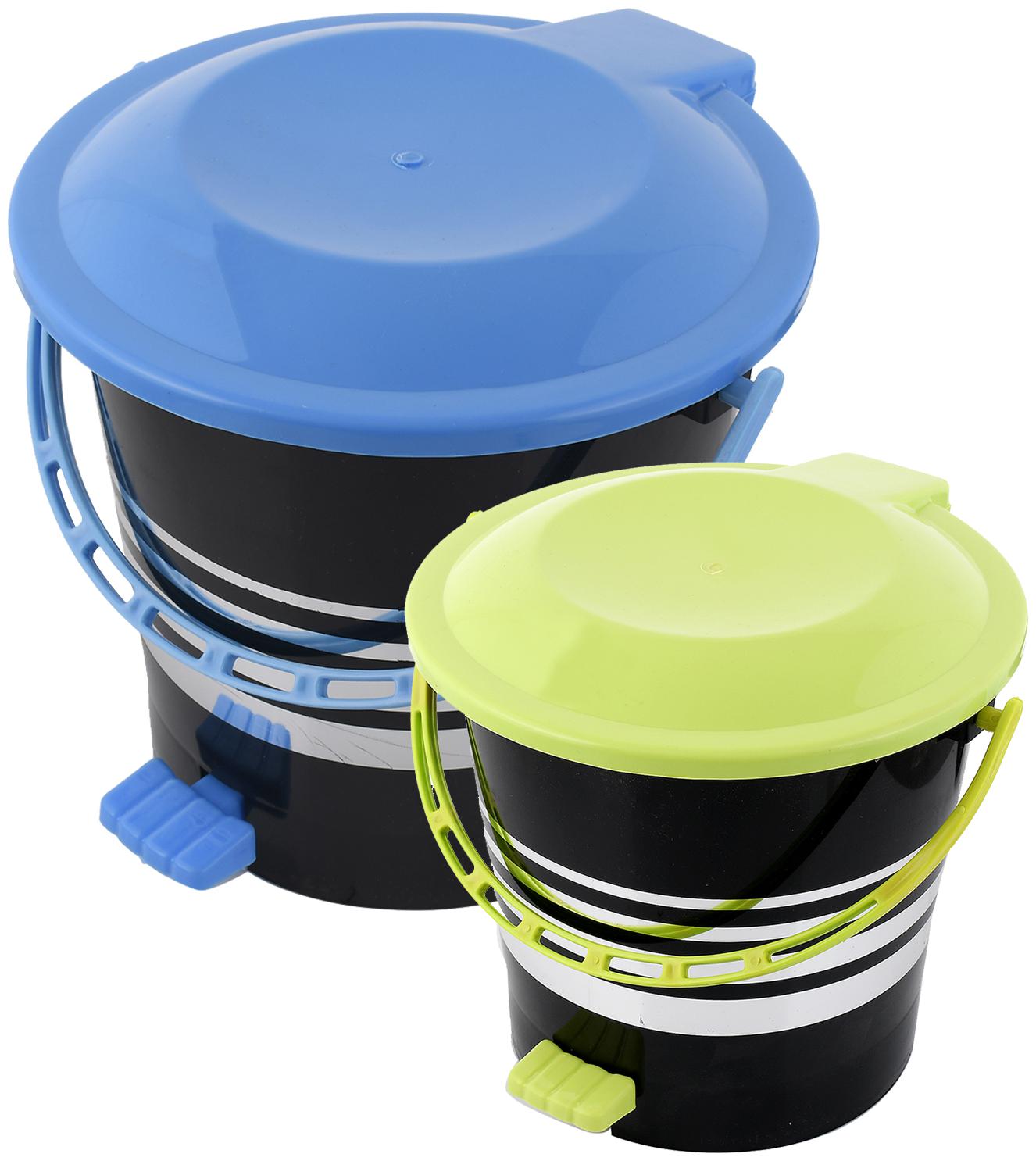 Kuber Industries 2 pcs Plastic Dustbin Garbage Bin with Handle 5 L 10 L (Blue Green) - CTHH17448
Kuber Industries 2 pcs Plastic Dustbin Garbage Bin with Handle 5 L 10 L (Blue Green) - CTHH17448
