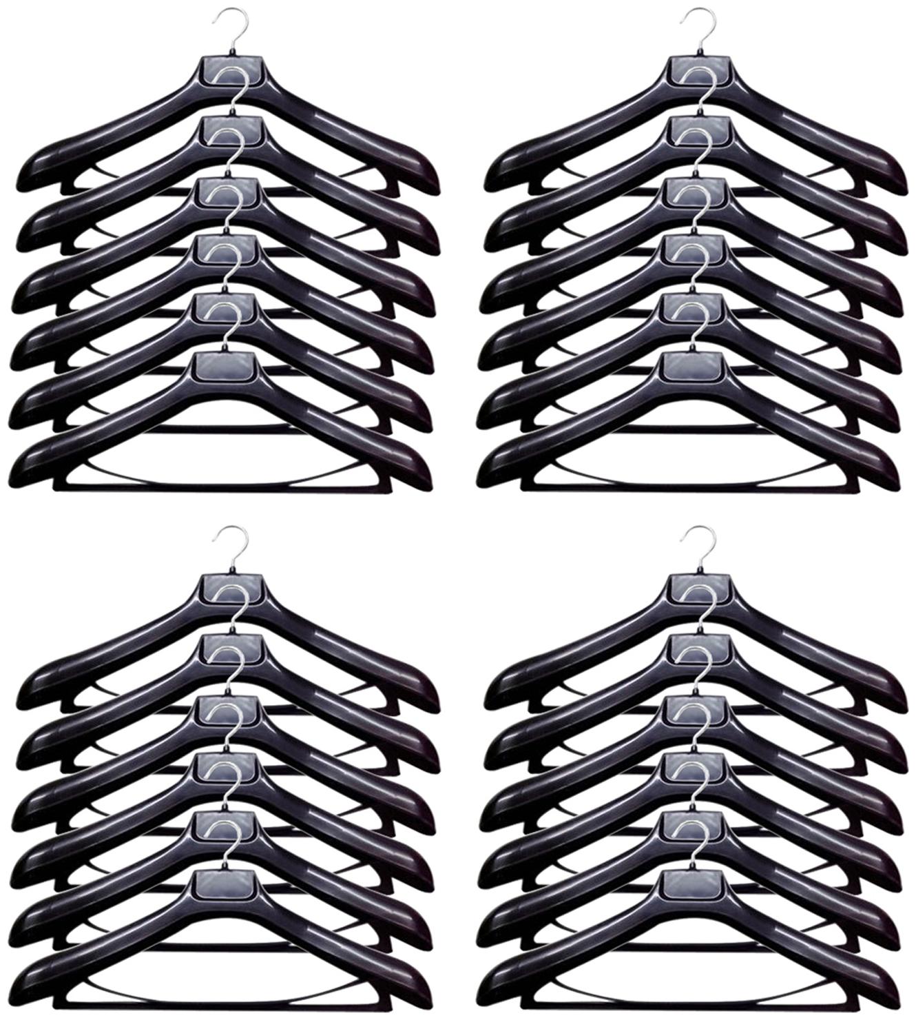 Kuber Industries Plastic 24 pcs Hangers for Wardrobe 19 Inches 47x22x7 CM-(Black) CTHH10200
Kuber Industries Plastic 24 pcs Hangers for Wardrobe 19 Inches 47x22x7 CM-(Black) CTHH10200