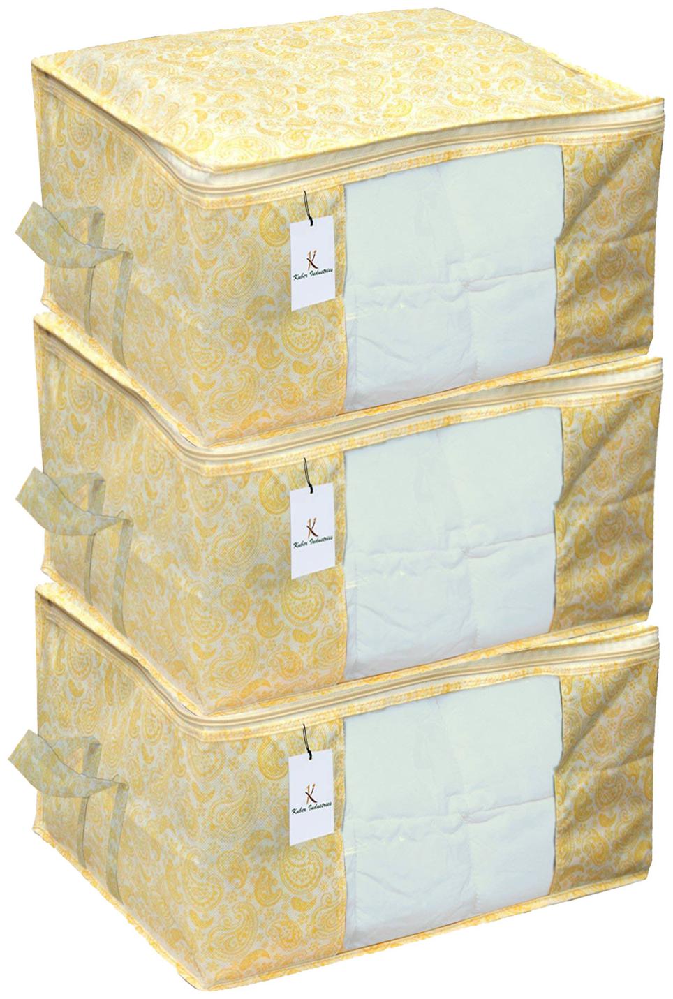 Kuber Industries Underbed Storage Bag Storage Organiser Blanket Cover Set of 3 pc - Royal blue Extra Large Size CTHH11788
Kuber Industries Underbed Storage Bag Storage Organiser Blanket Cover Set of 3 pc - Royal blue Extra Large Size CTHH11788