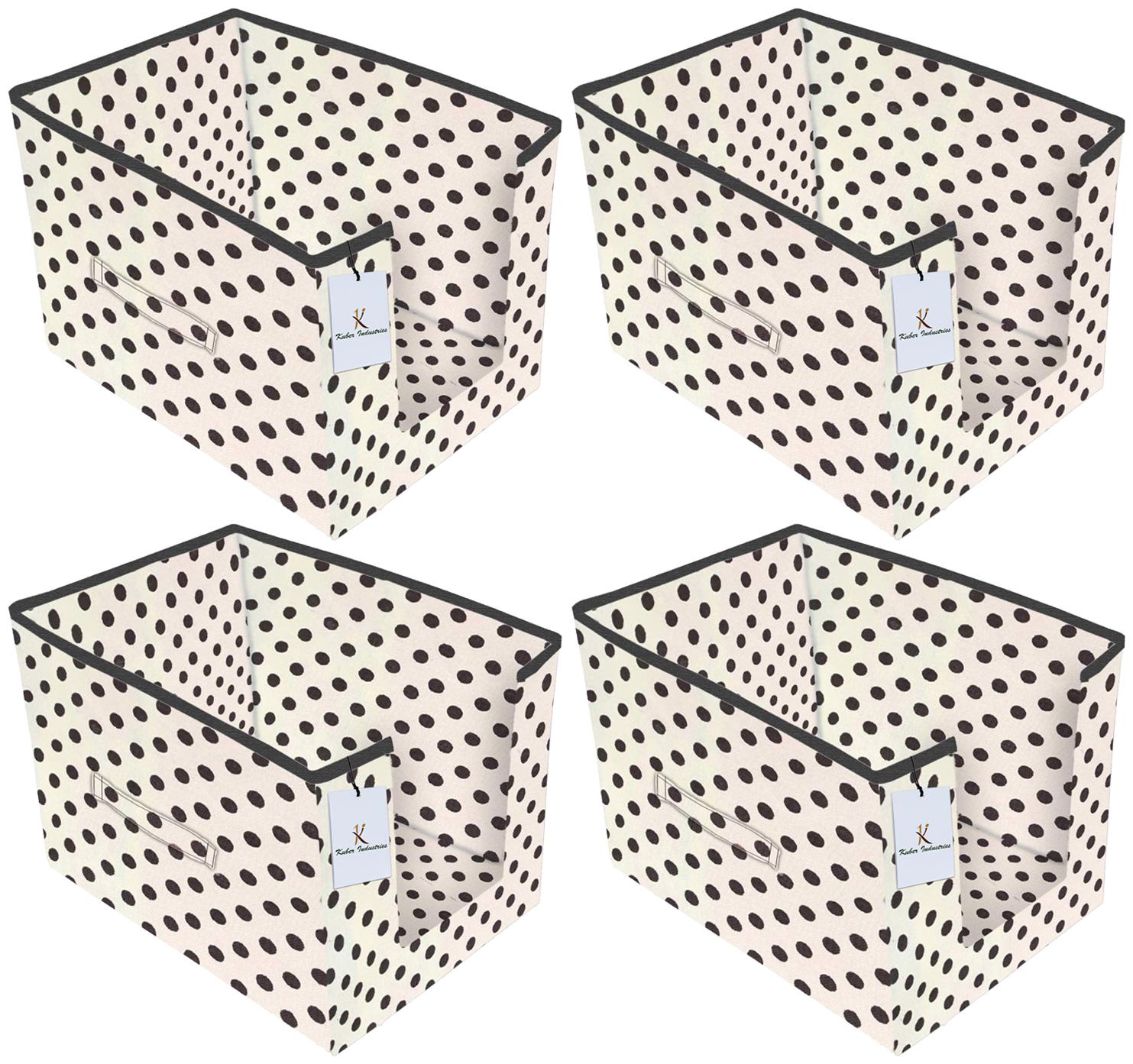 Kuber Industries Polka Printed 4 pc Non Woven Shirt Stacker Wardrobe Organizer Set (Ivory) - CTHH16811
Kuber Industries Polka Printed 4 pc Non Woven Shirt Stacker Wardrobe Organizer Set (Ivory) - CTHH16811