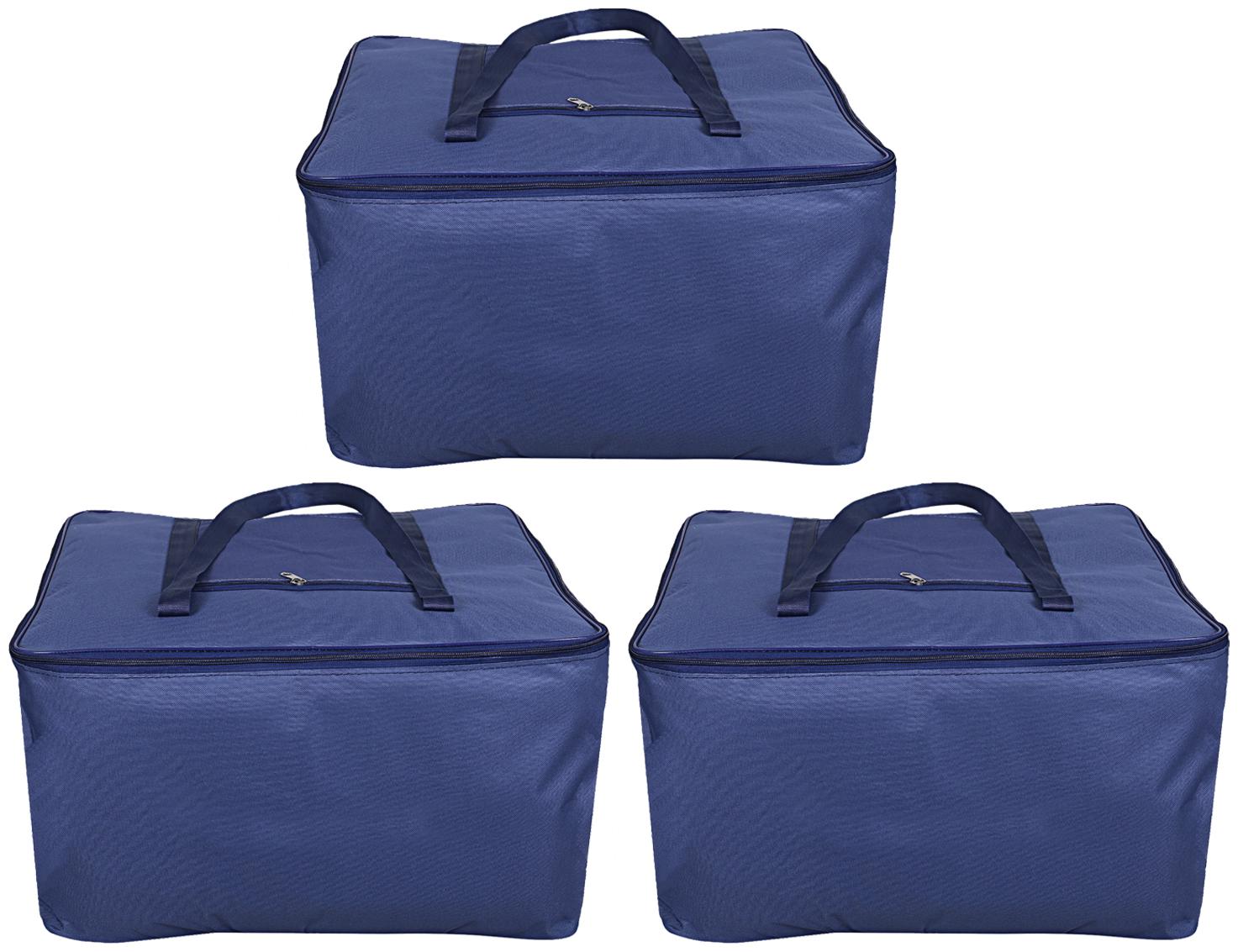 Kuber Industries Rexine 3 Pieces Jumbo Underbed Moisture Proof Storage Bag with Zipper Closure and Handle (Blue)- CTHH12758
Kuber Industries Rexine 3 Pieces Jumbo Underbed Moisture Proof Storage Bag with Zipper Closure and Handle (Blue)- CTHH12758