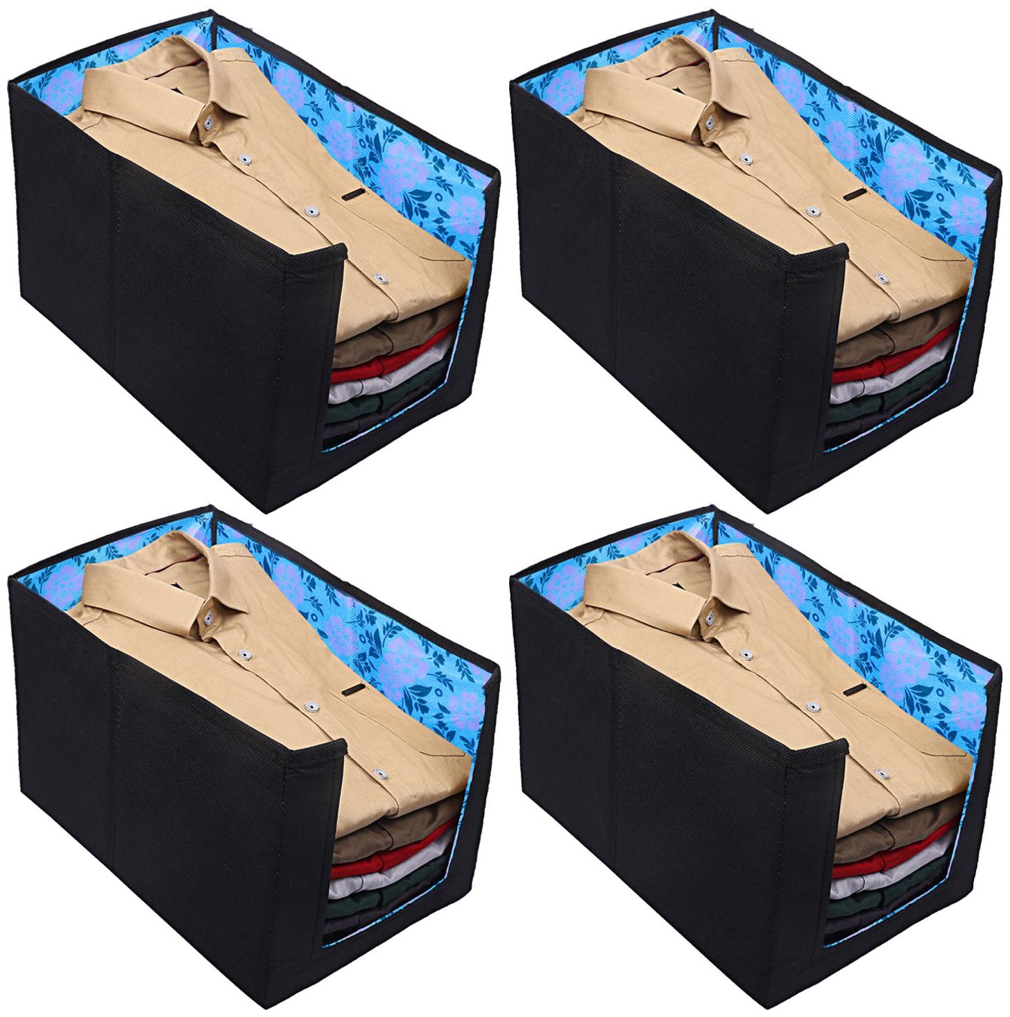 Kuber Industries Flower Design Non-Woven 4 Pieces Shirt Stacker Wardrobe Organizer (Blue) - CTHH13806
Kuber Industries Flower Design Non-Woven 4 Pieces Shirt Stacker Wardrobe Organizer (Blue) - CTHH13806